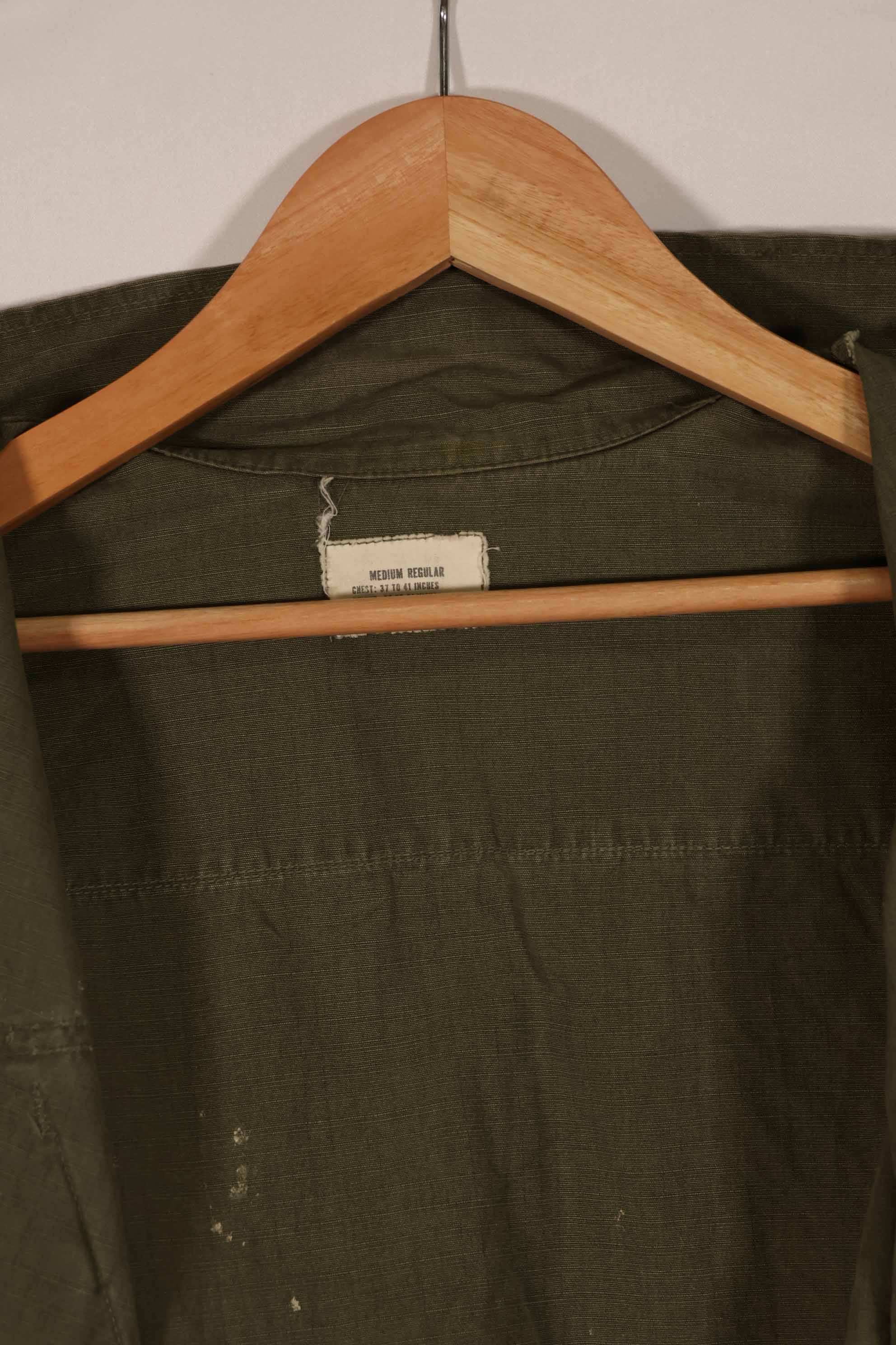 実物 1969年製 4th Model ジャングルファティーグ ジャケット 半袖カスタム M-R 中古品