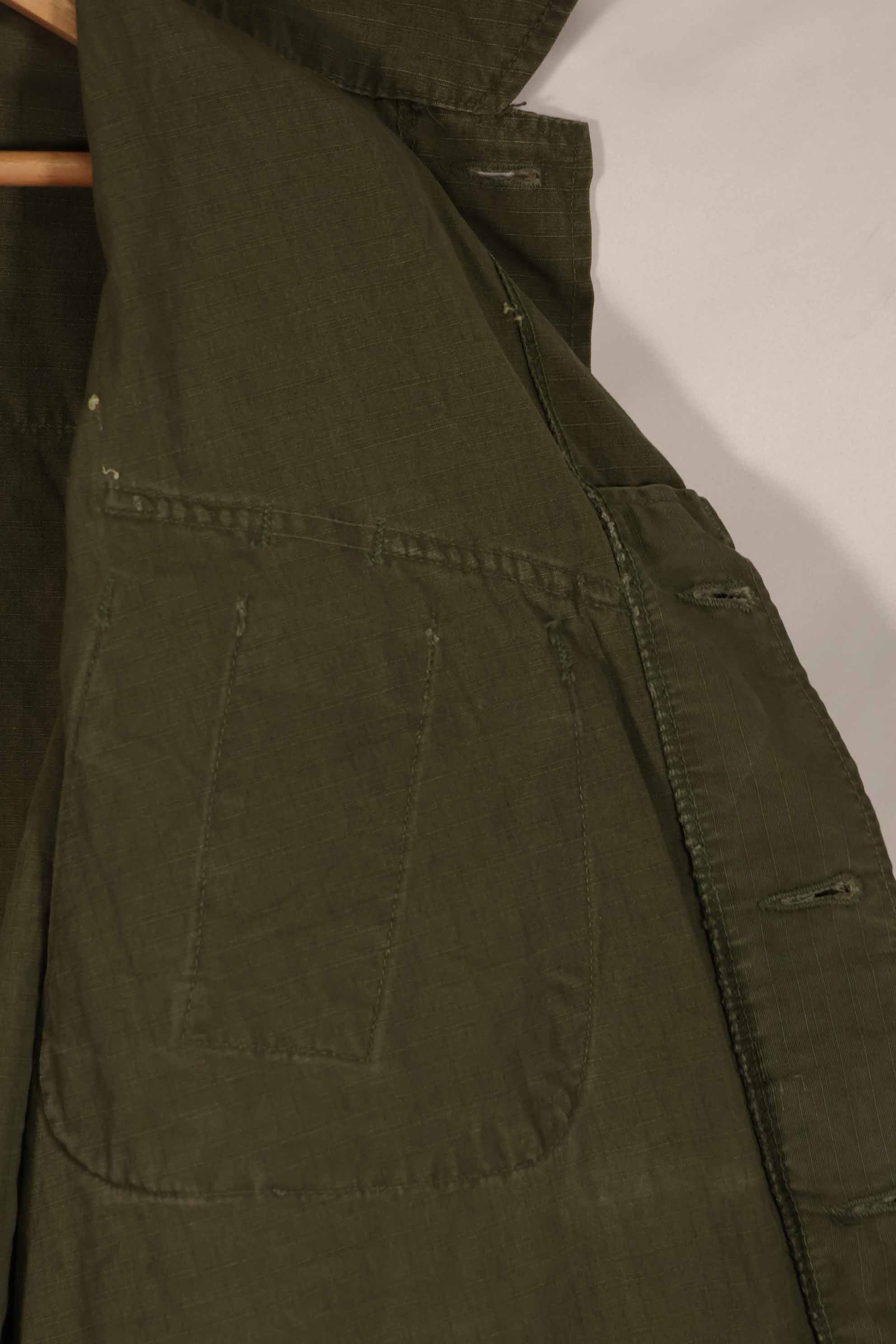 実物 1969年製 4th Model ジャングルファティーグ ジャケット 半袖カスタム M-R 中古品