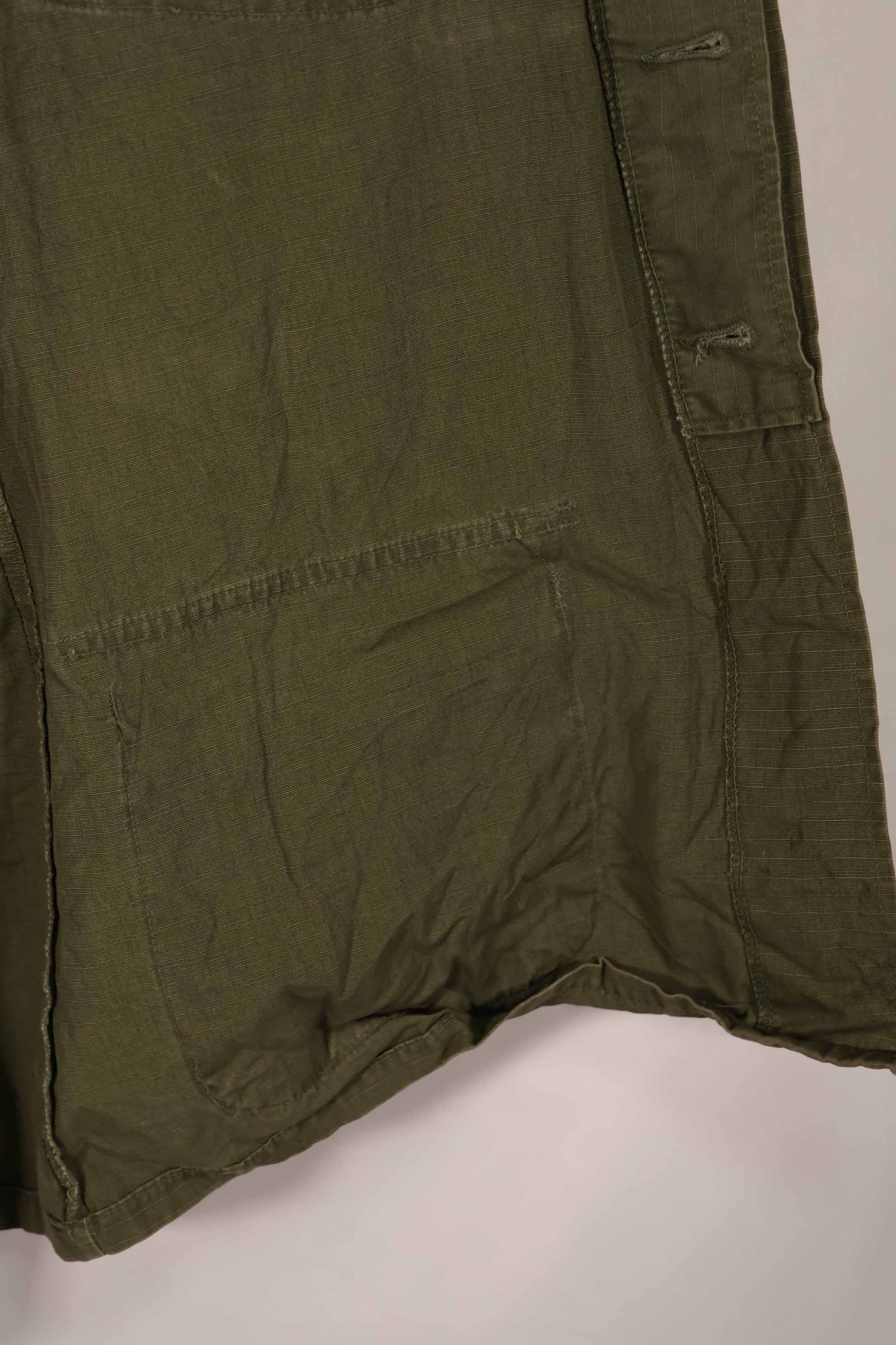 実物 1969年製 4th Model ジャングルファティーグ ジャケット 半袖カスタム M-R 中古品