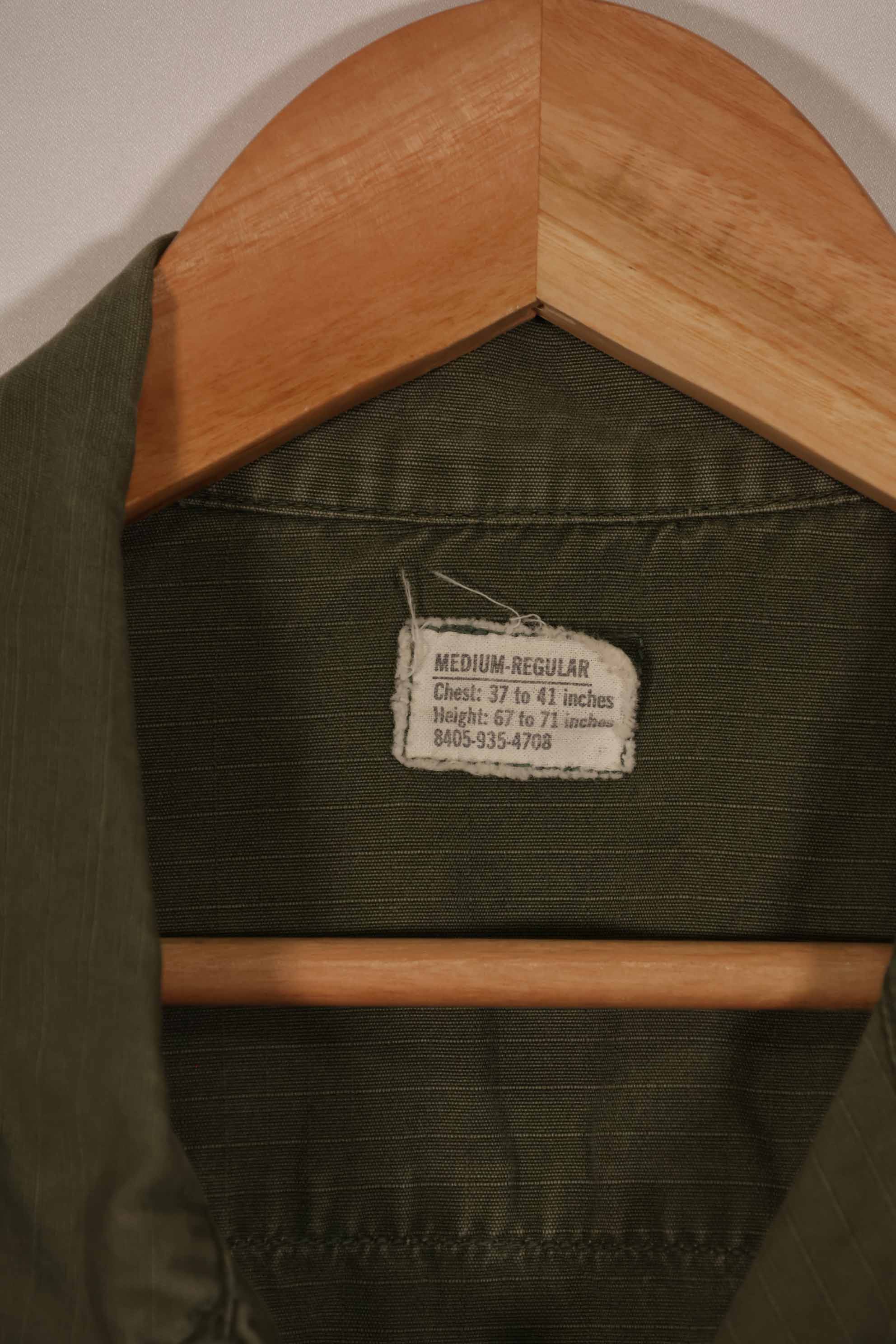 実物 1969年製 4th Model ジャングルファティーグ ジャケット M-R 汚れあり 中古品