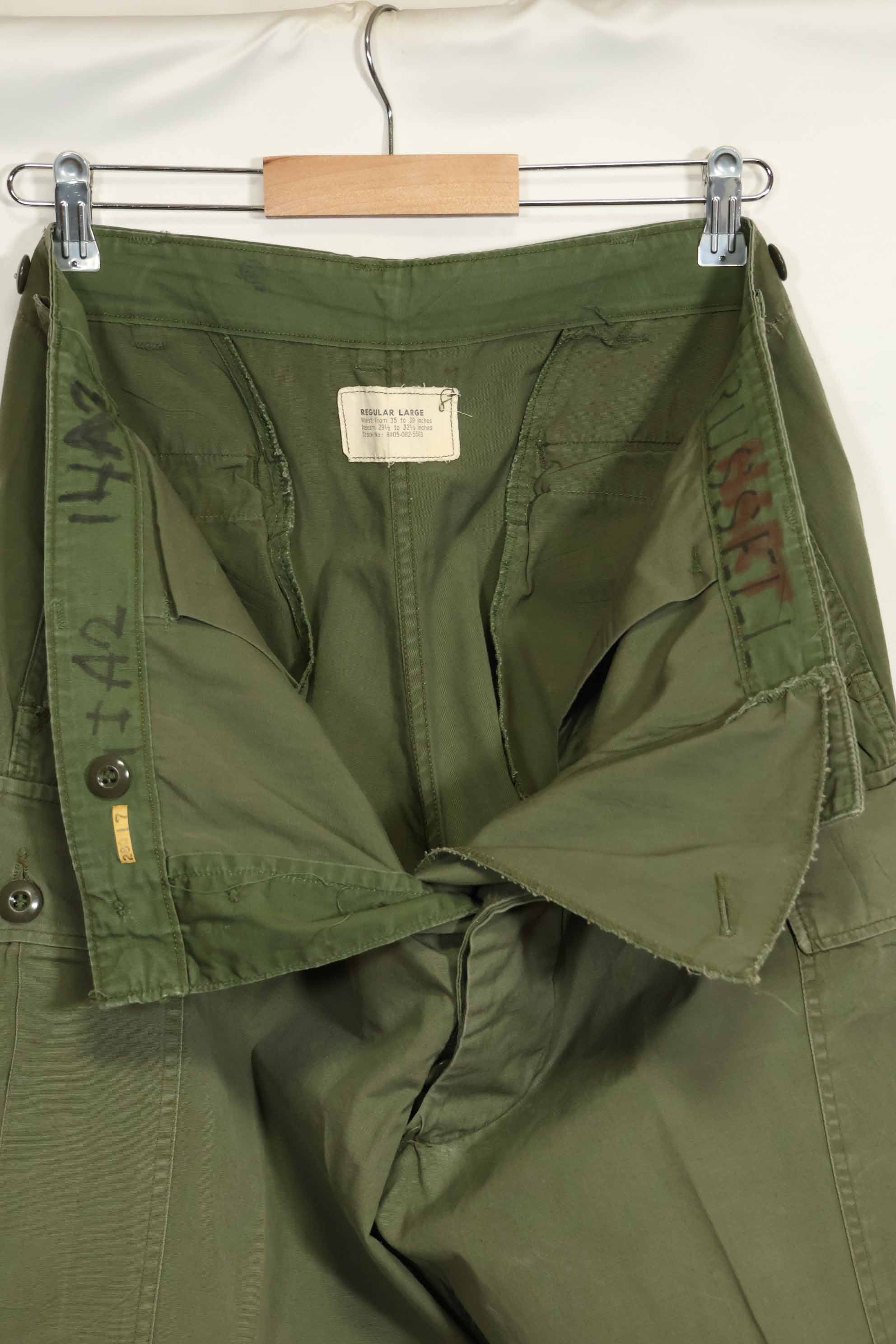 1964年契約 1st Model ジャングルファティーグ パンツ L-R 状態良い 中古品