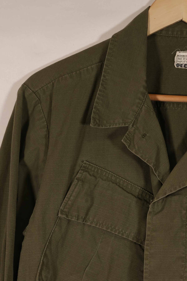 実物 1970年製 4th Model ジャングルファティーグ ジャケット M-R 袖汚れあり 中古品