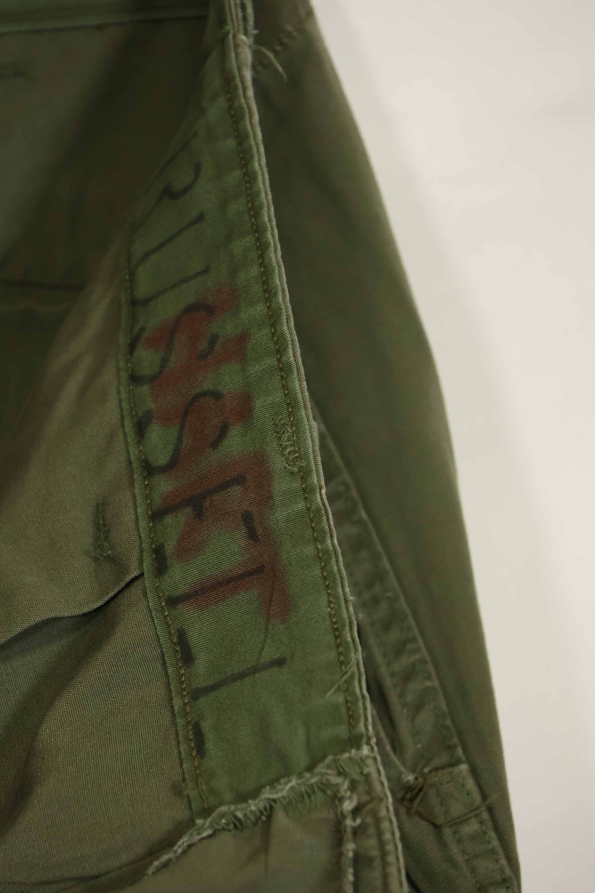 1964年契約 1st Model ジャングルファティーグ パンツ L-R 状態良い 中古品