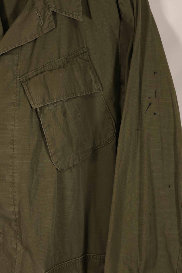 実物 1970年製 4th Model ジャングルファティーグ ジャケット M-R 袖汚れあり 中古品