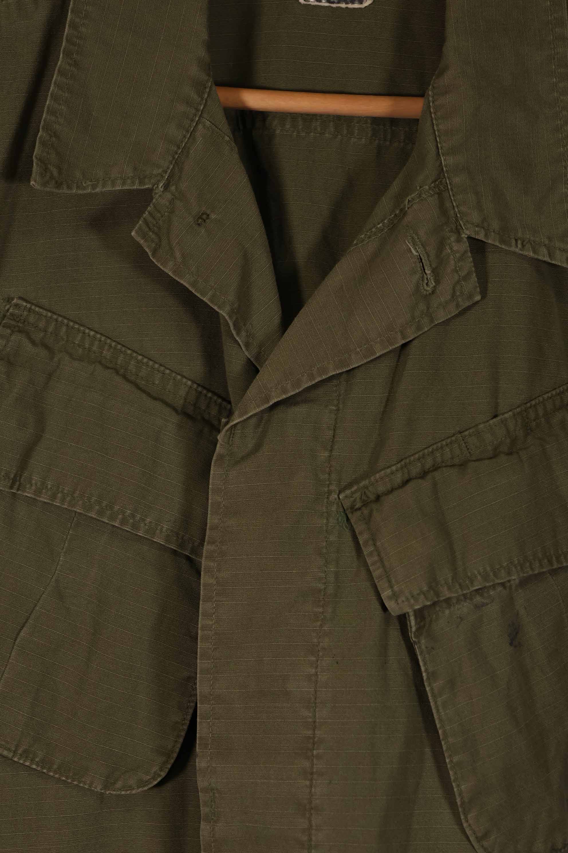 実物 1970年製 4th Model ジャングルファティーグ ジャケット M-R 袖汚れあり 中古品