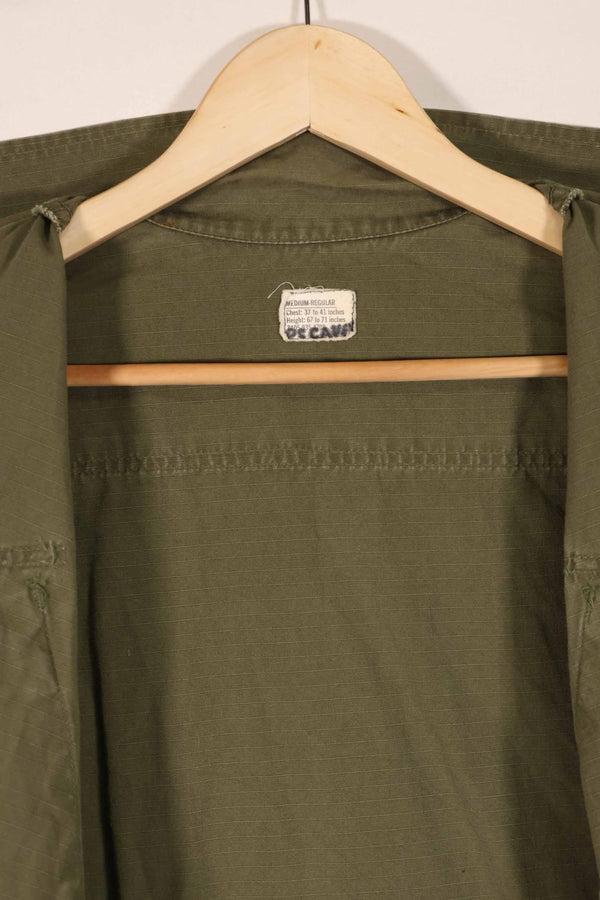実物 1970年製 4th Model ジャングルファティーグ ジャケット M-R 袖汚れあり 中古品