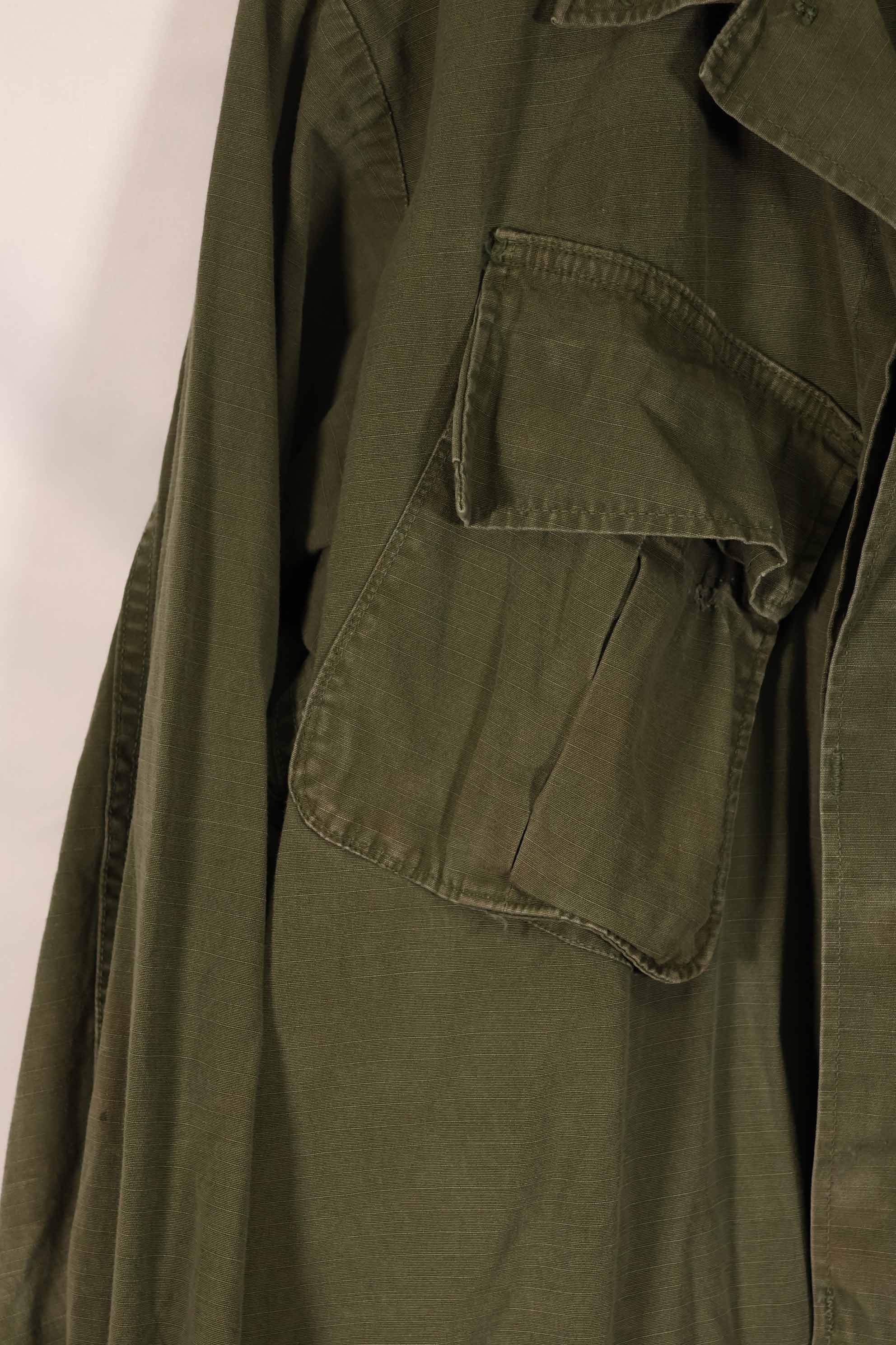 実物 1969年製 4th Model ジャングルファティーグ ジャケット M-R 25歩兵師団パッチ付き 中古品