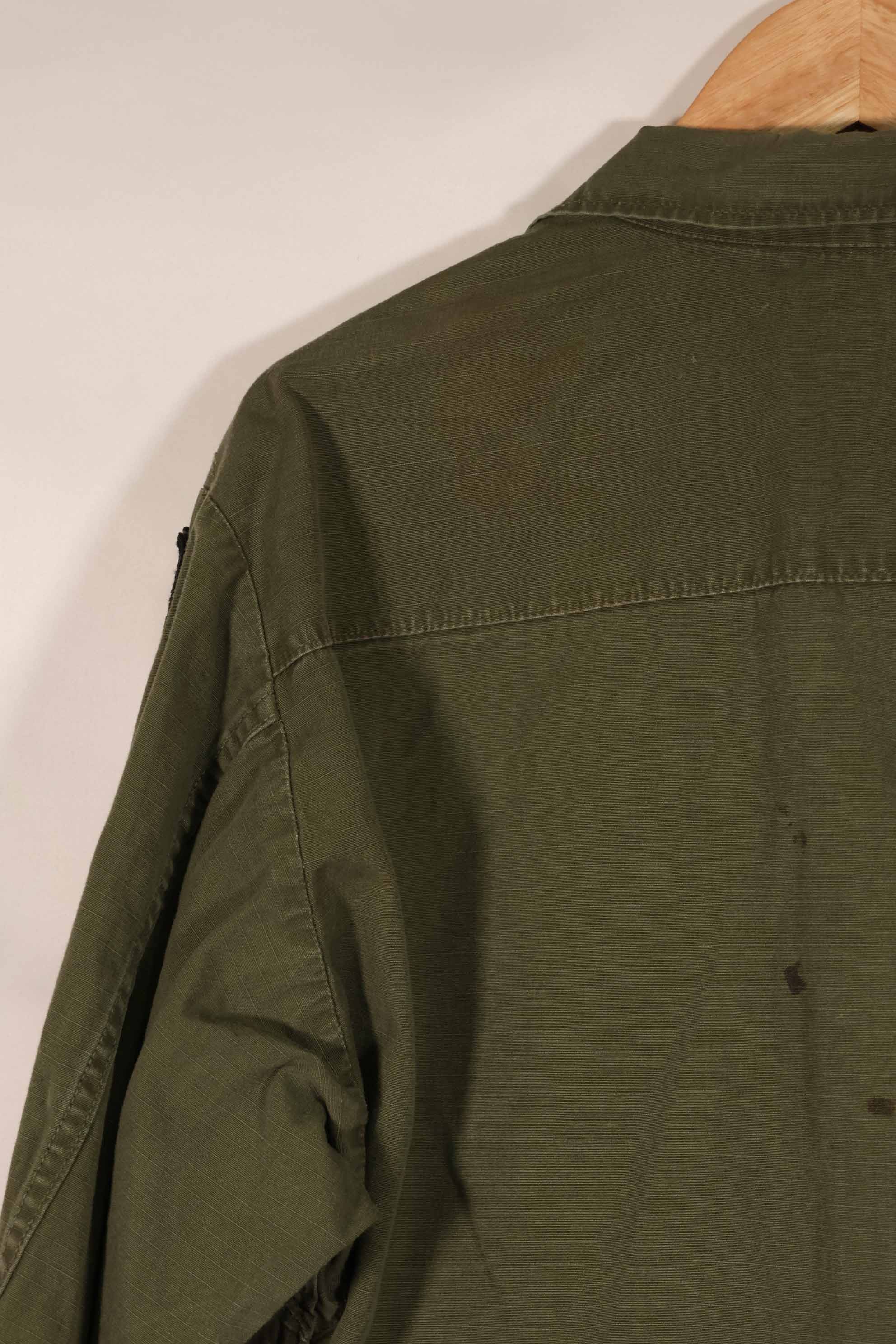 実物 1969年製 4th Model ジャングルファティーグ ジャケット M-R 25歩兵師団パッチ付き 中古品