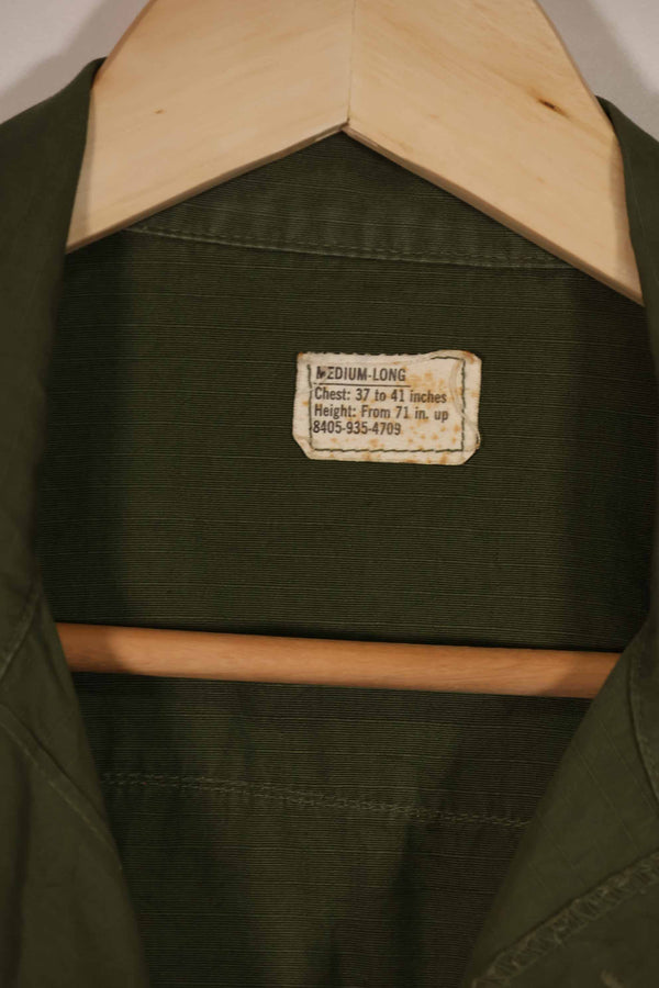 実物 1968年製 4th Model ジャングルファティーグ ジャケット M-L 中古品