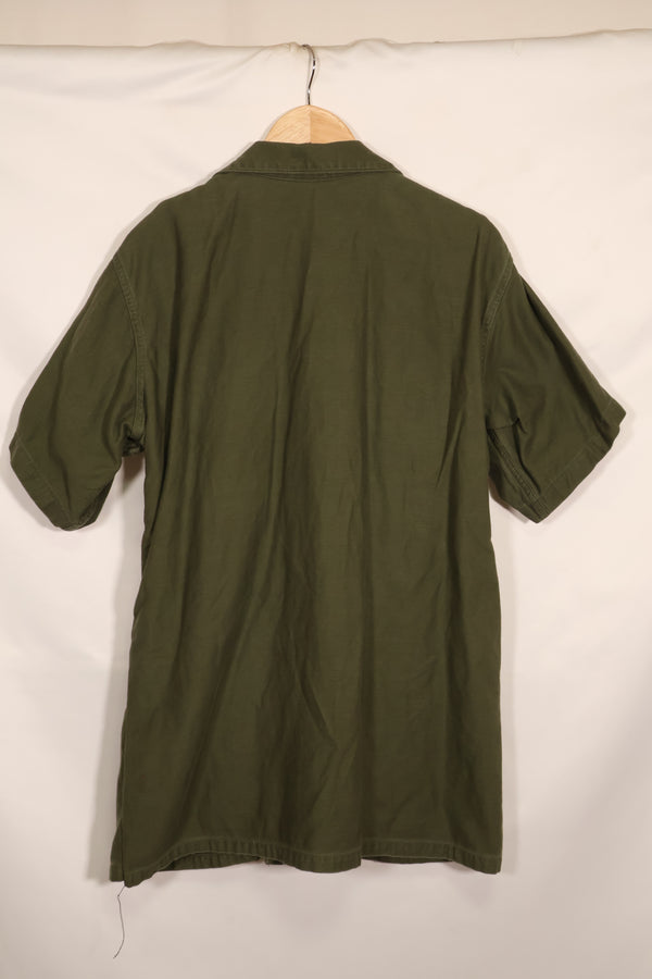 1967年契約 17 1/2 × 36 USMC アメリカ海兵隊 半袖 OG-107 ユーティリティシャツ 中古品 大きめサイズ