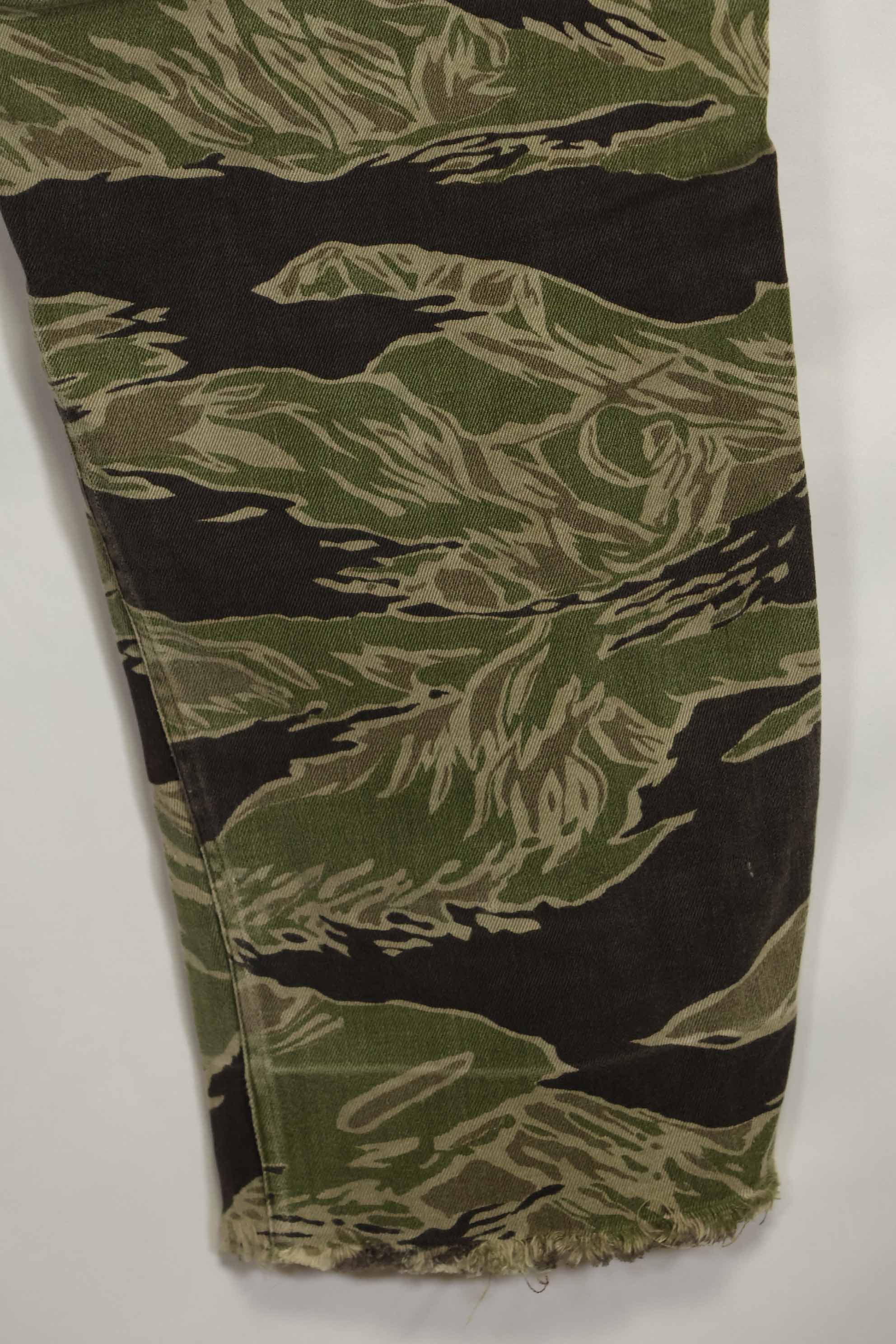 1960年代 沖縄タイガー タイガーストライプ パンツ USカット 大きめパンツ 中古品