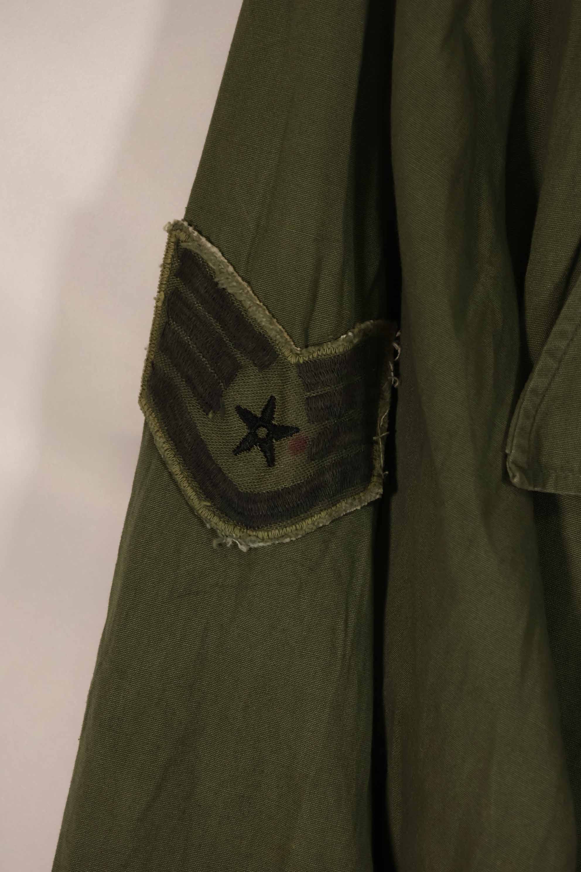 実物 1966年〜67年頃製造 3rd Model ジャングルファティーグ ジャケット M-S 中古品