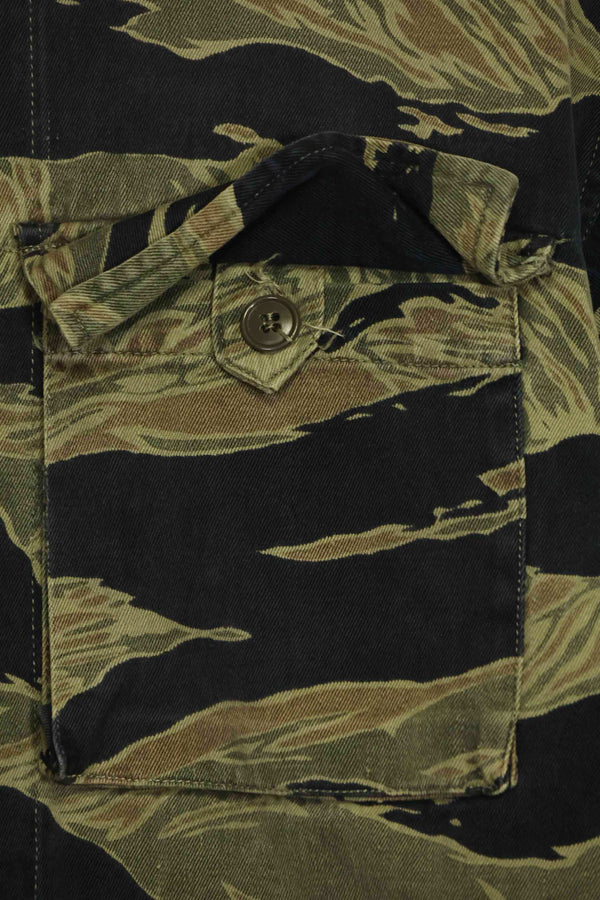 1960年代 ファットタイガー タイガーストライプ シャツ Asian カット 中古品
