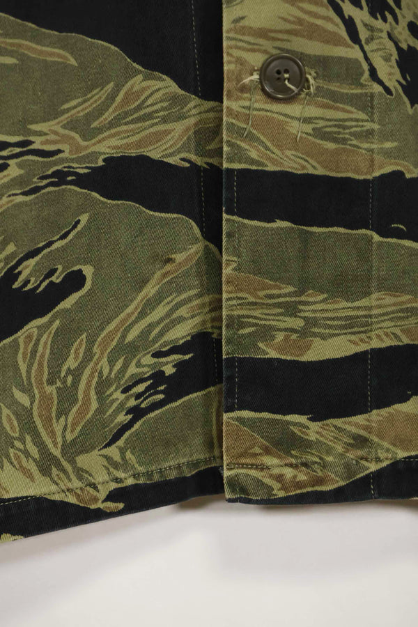 1960年代 ファットタイガー タイガーストライプ シャツ Asian カット 中古品