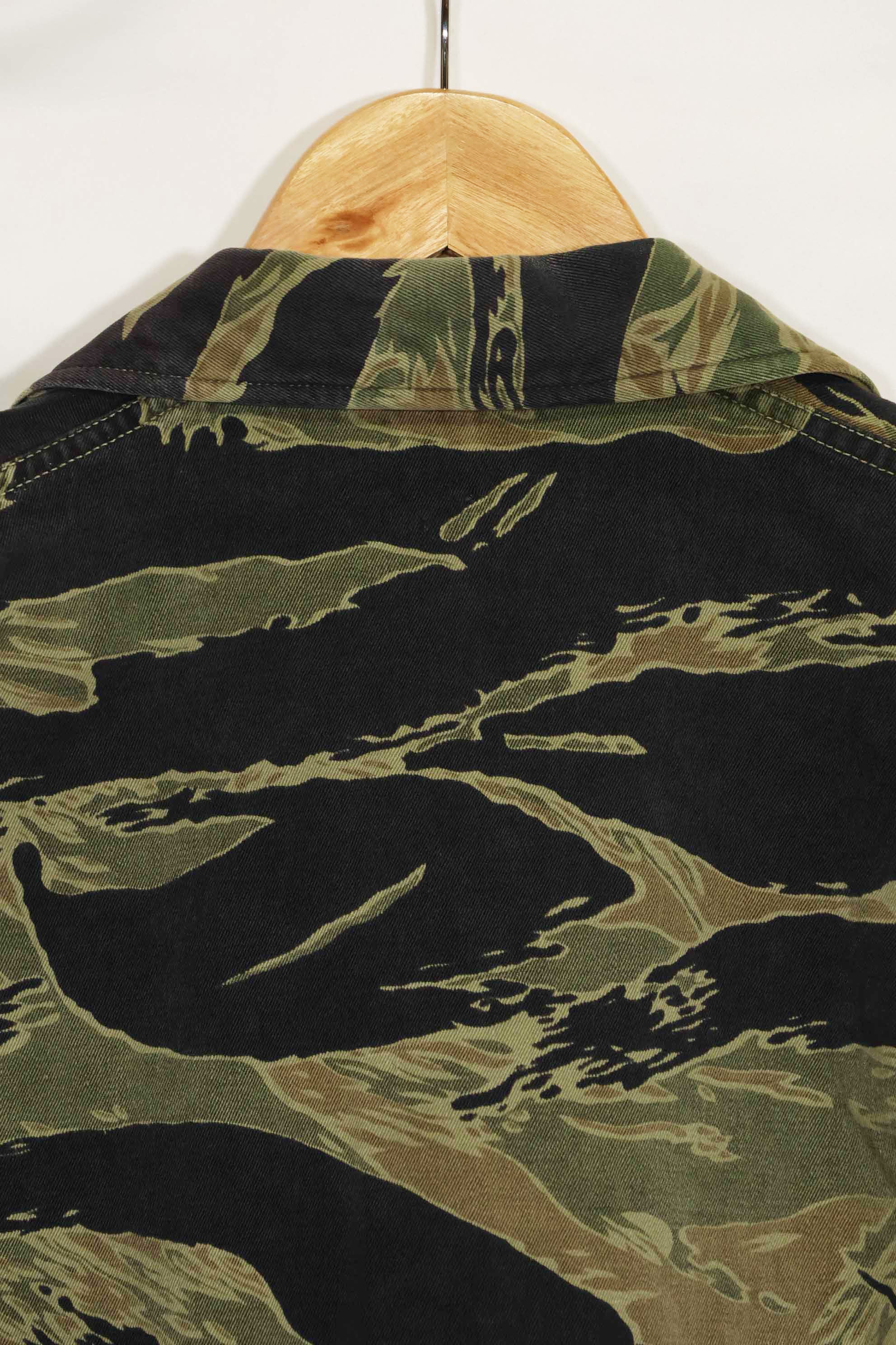 1960年代 ファットタイガー タイガーストライプ シャツ Asian カット 中古品