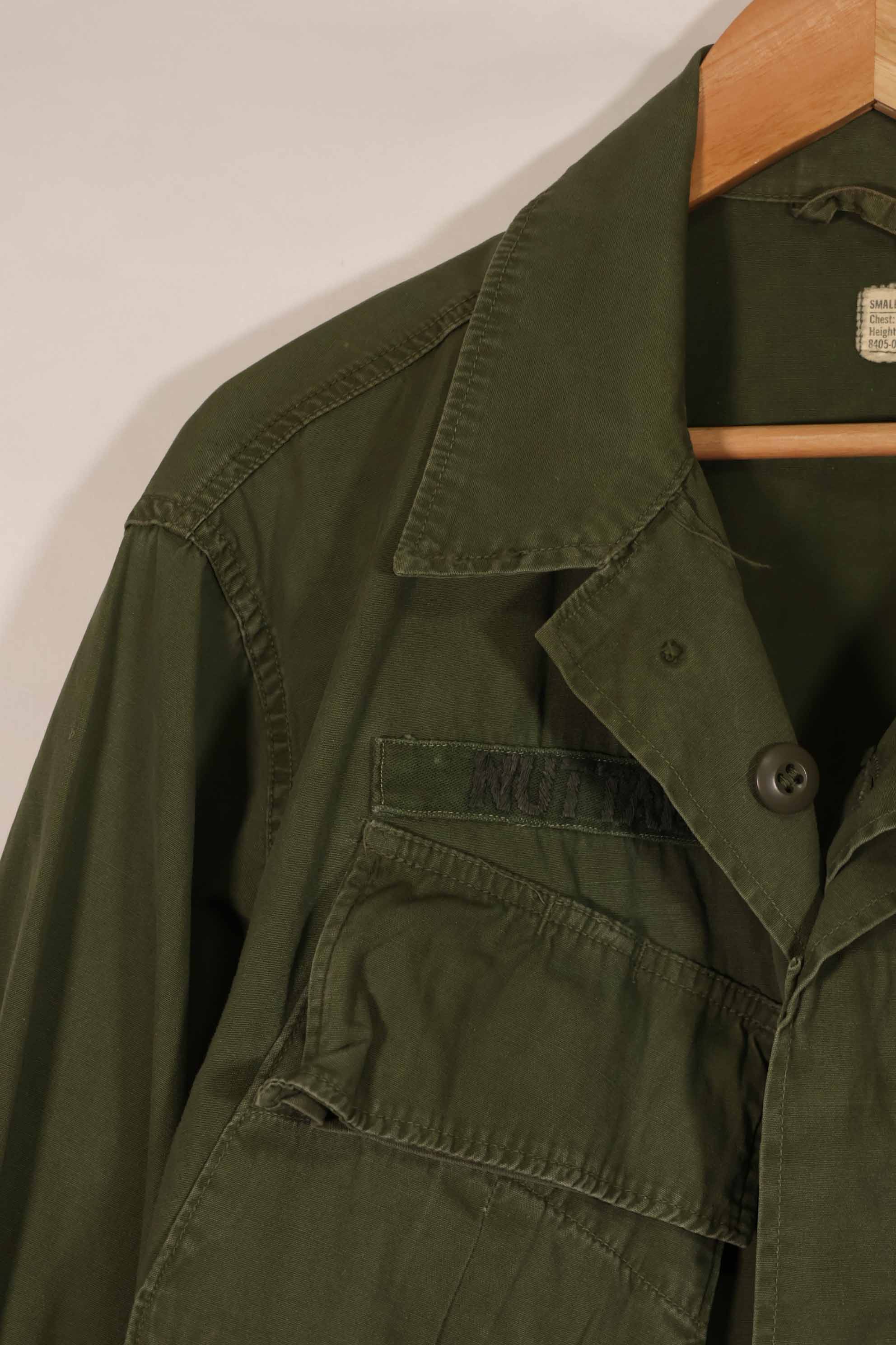 実物 1966年〜67年頃製造 3rd Model ジャングルファティーグ ジャケット 2nd Model折衷型 S-L 中古品