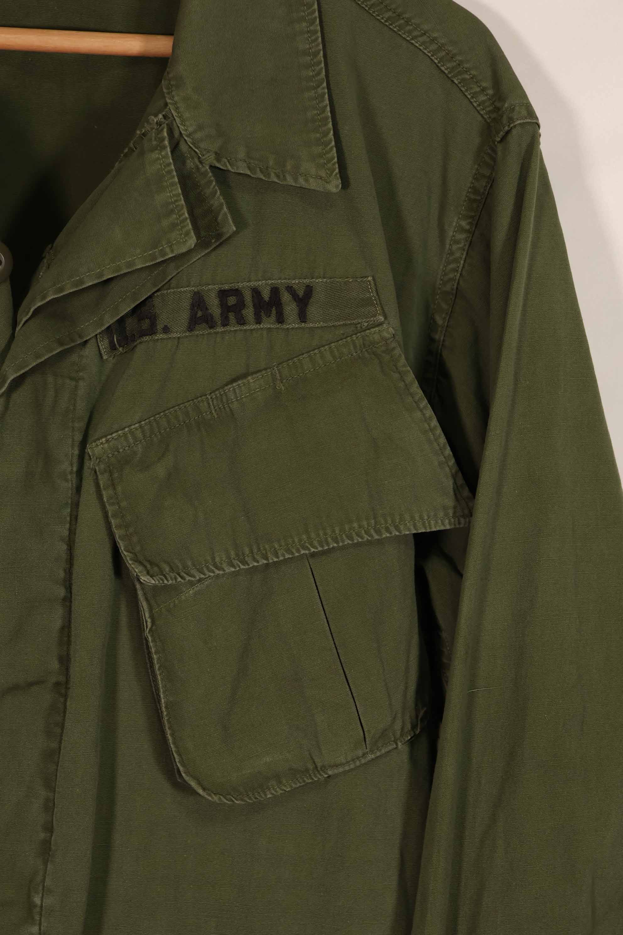 実物 1966年〜67年頃製造 3rd Model ジャングルファティーグ ジャケット 2nd Model折衷型 S-L 中古品