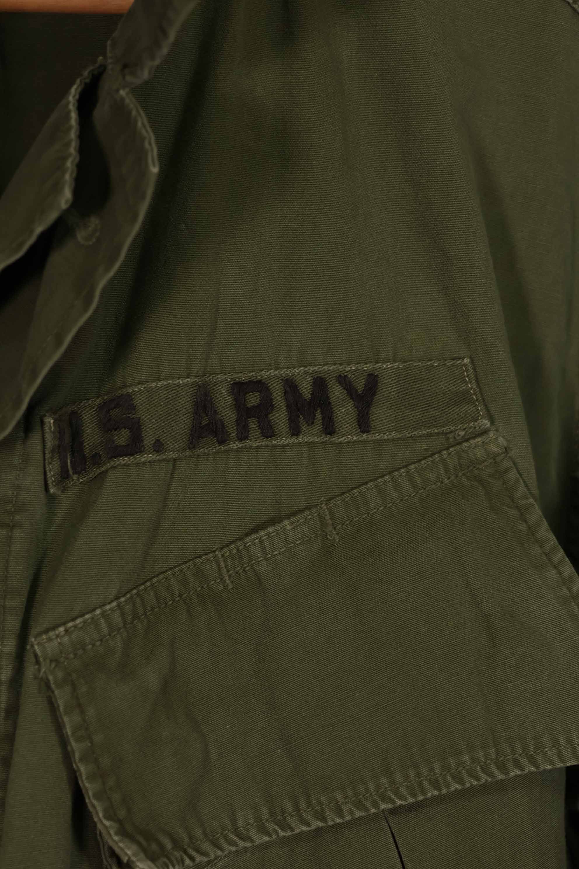 実物 1966年〜67年頃製造 3rd Model ジャングルファティーグ ジャケット 2nd Model折衷型 S-L 中古品