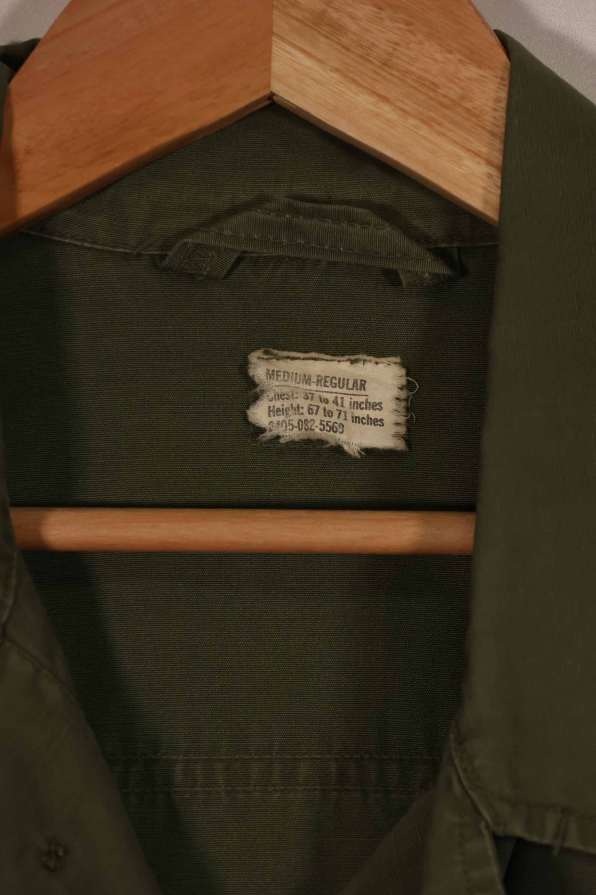 実物 1967年製 3rd Model ジャングルファティーグ ジャケット M-R 背中パッチ跡あり 中古品