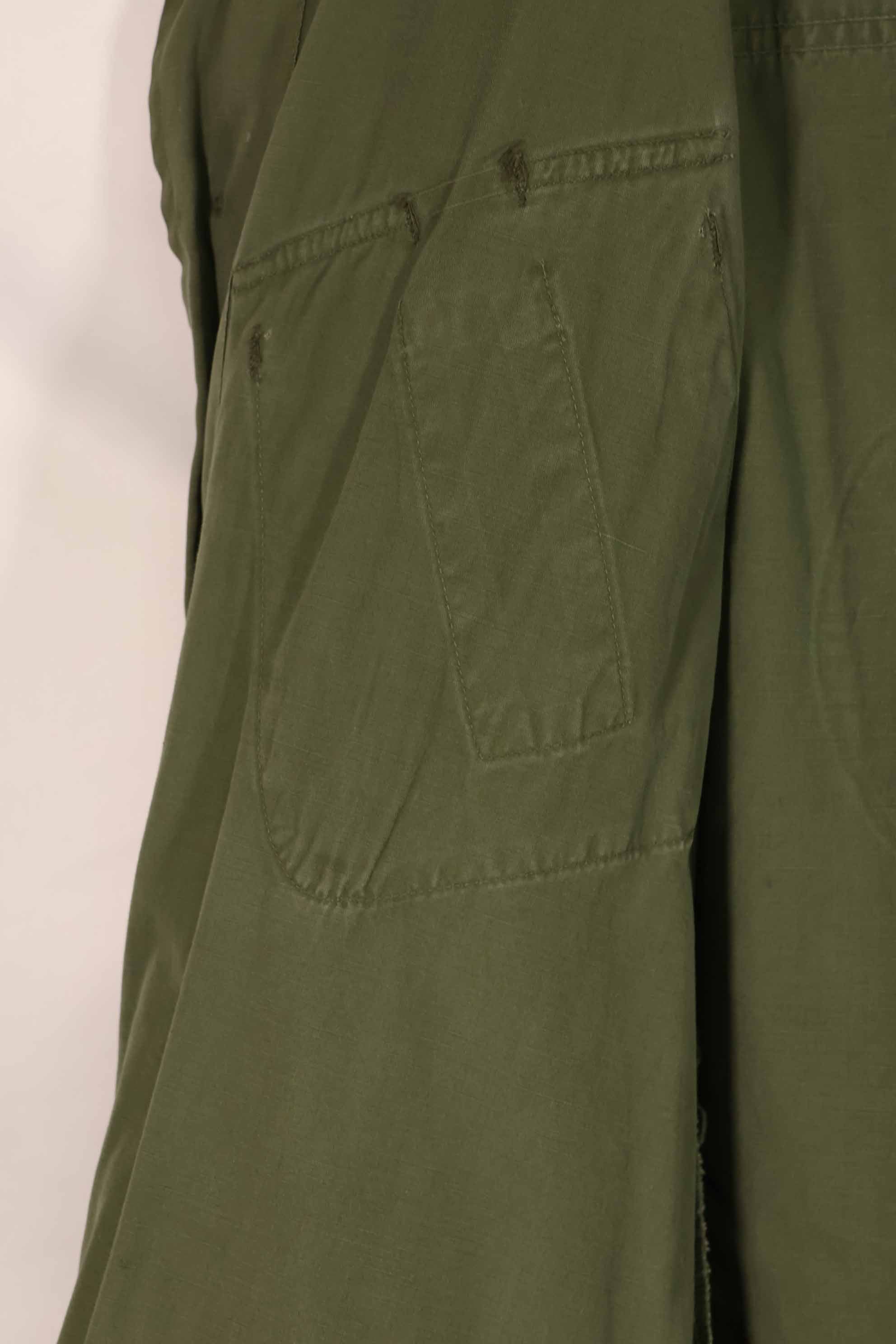 実物 1967年製 3rd Model ジャングルファティーグ ジャケット M-R 背中パッチ跡あり 中古品