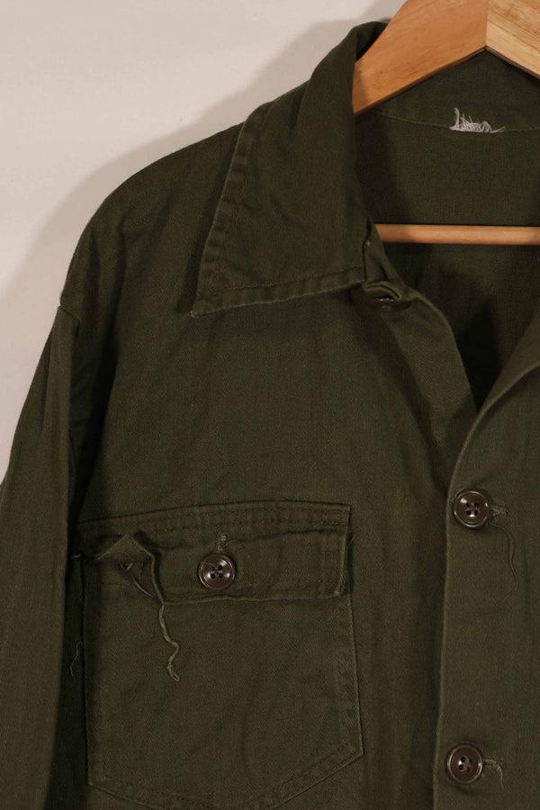 実物 1960年代初頭製 アメリカ軍 OG-107 ユーティリティシャツ サイズタグなし 中古品 C