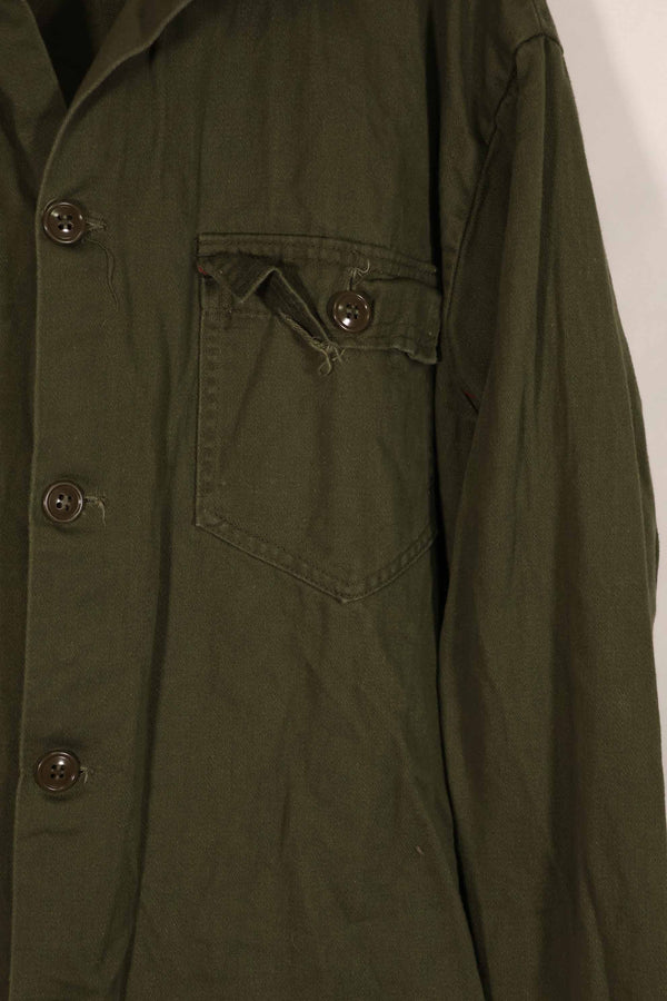 実物 1960年代初頭製 アメリカ軍 OG-107 ユーティリティシャツ サイズタグなし 中古品 C