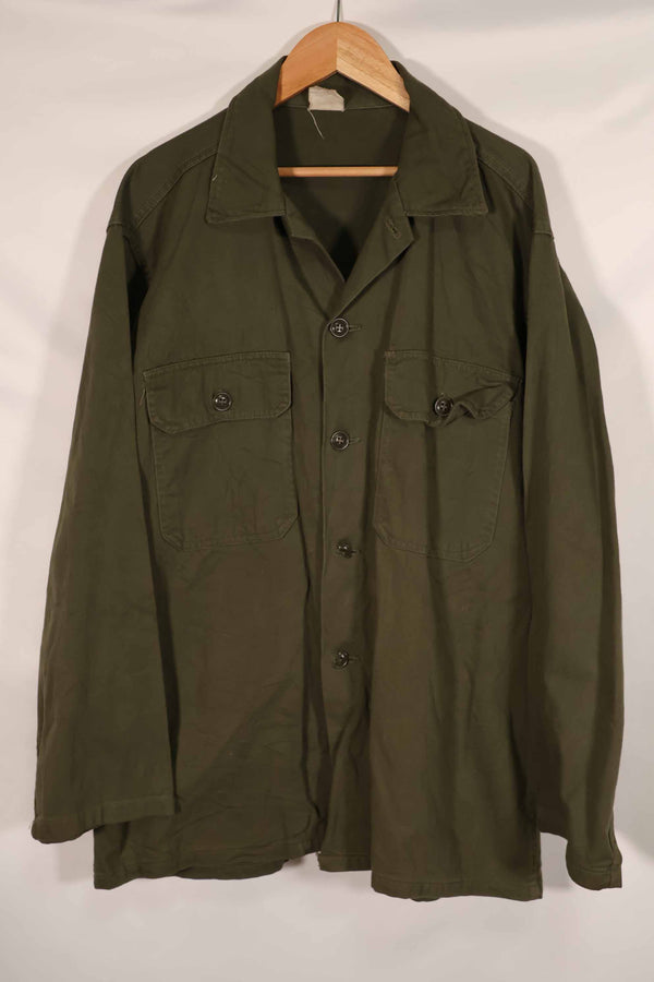 実物 1960年代前半ロット アメリカ軍 OG-107 ユーティリティシャツ 中古品 A