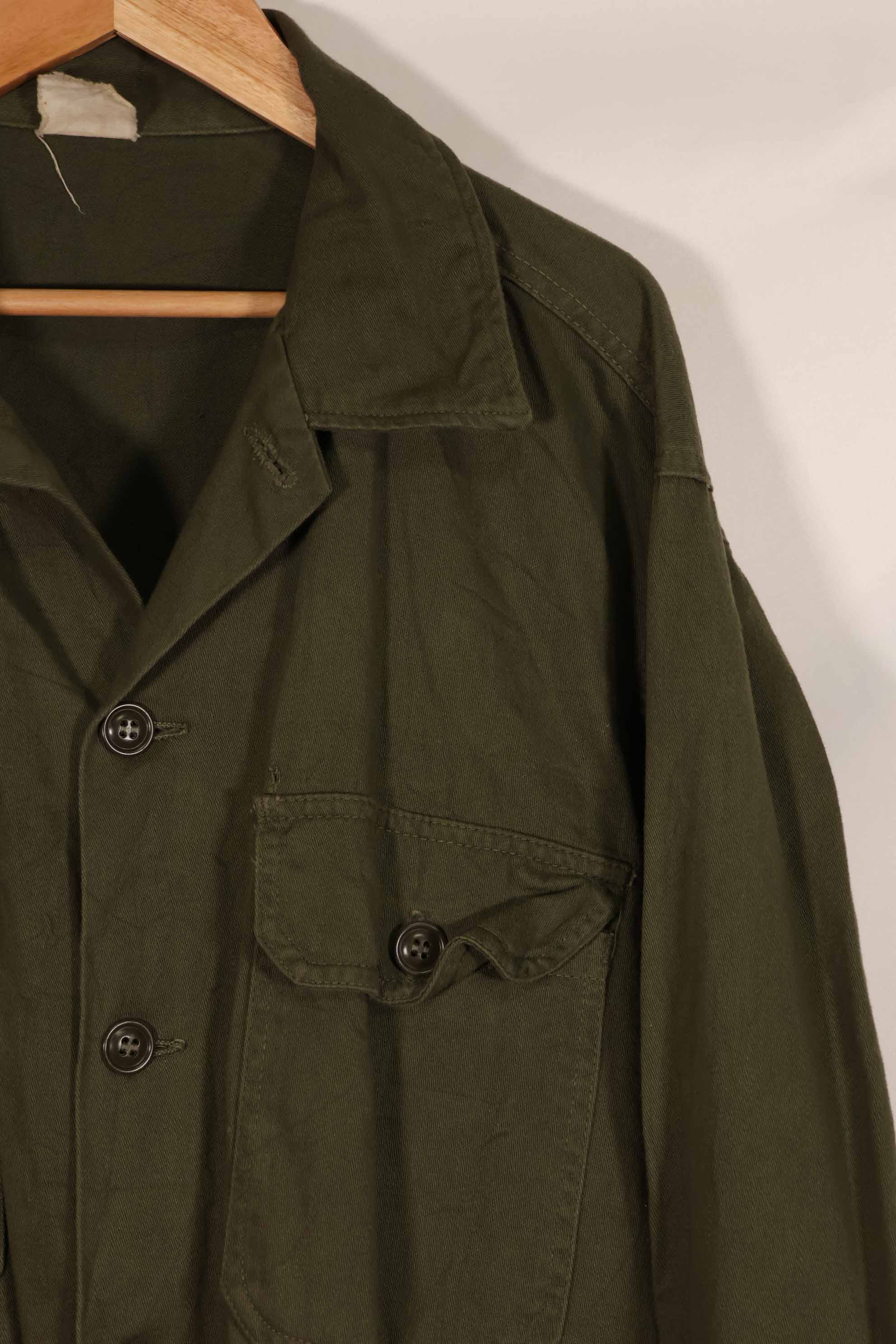 実物 1960年代前半ロット アメリカ軍 OG-107 ユーティリティシャツ 中古品 A