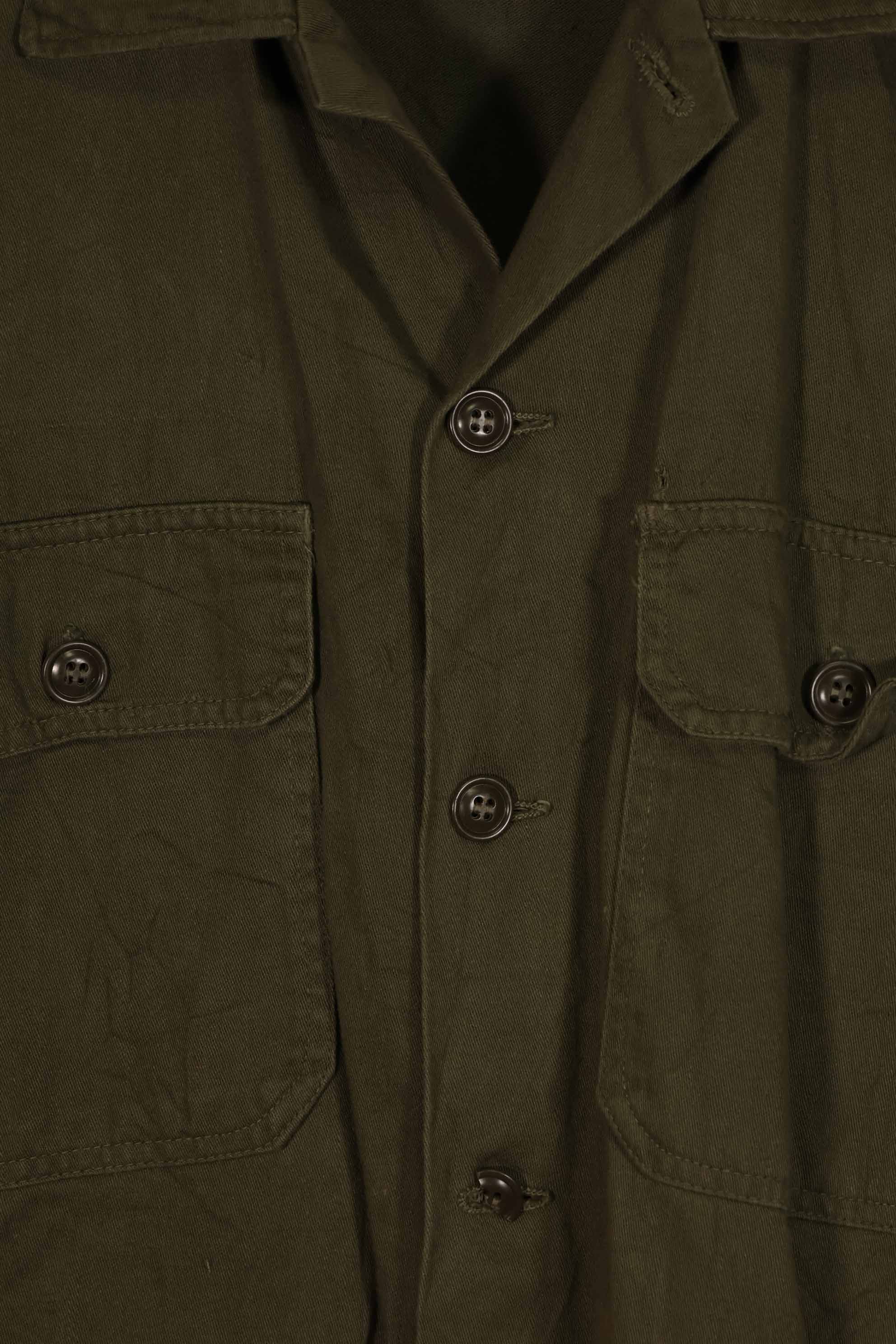 実物 1960年代前半ロット アメリカ軍 OG-107 ユーティリティシャツ 中古品 A