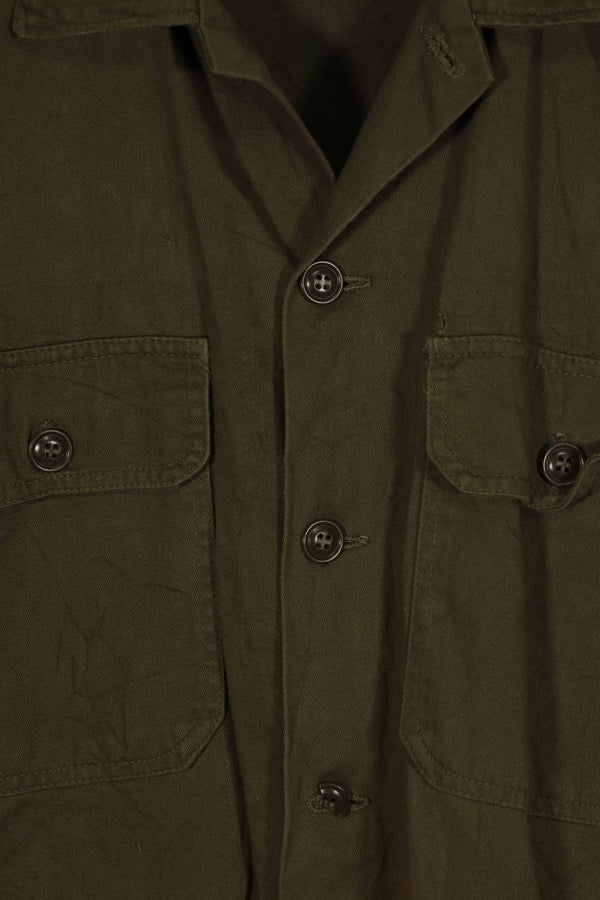 実物 1960年代前半ロット アメリカ軍 OG-107 ユーティリティシャツ 中古品 A
