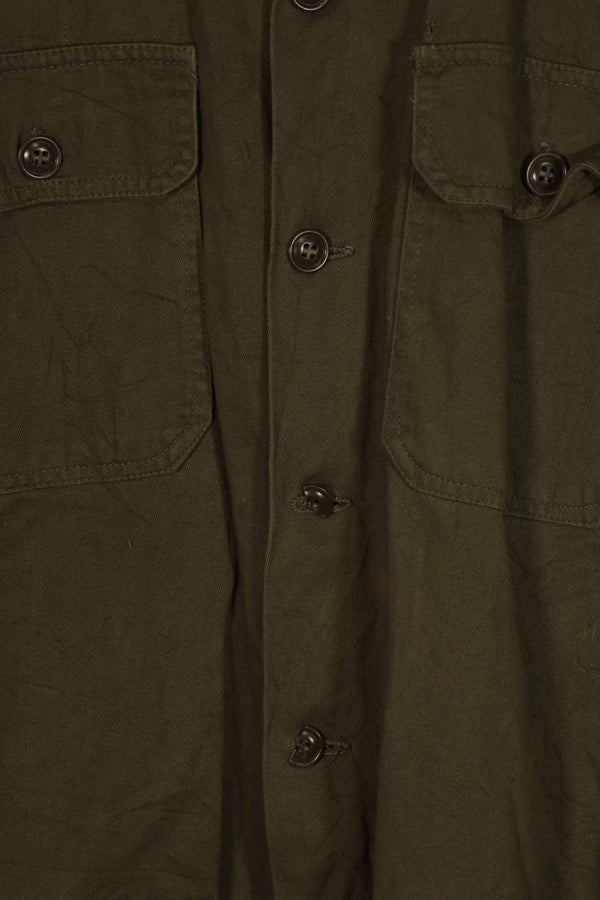 実物 1960年代前半ロット アメリカ軍 OG-107 ユーティリティシャツ 中古品 A