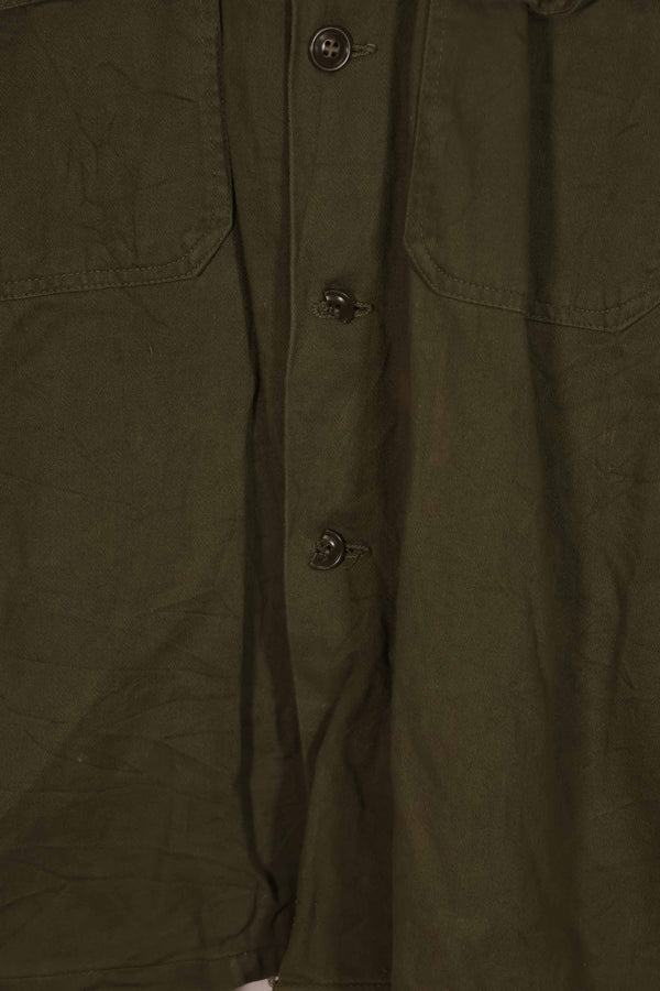 実物 1960年代前半ロット アメリカ軍 OG-107 ユーティリティシャツ 中古品 A