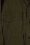 実物 1960年代前半ロット アメリカ軍 OG-107 ユーティリティシャツ 中古品 A