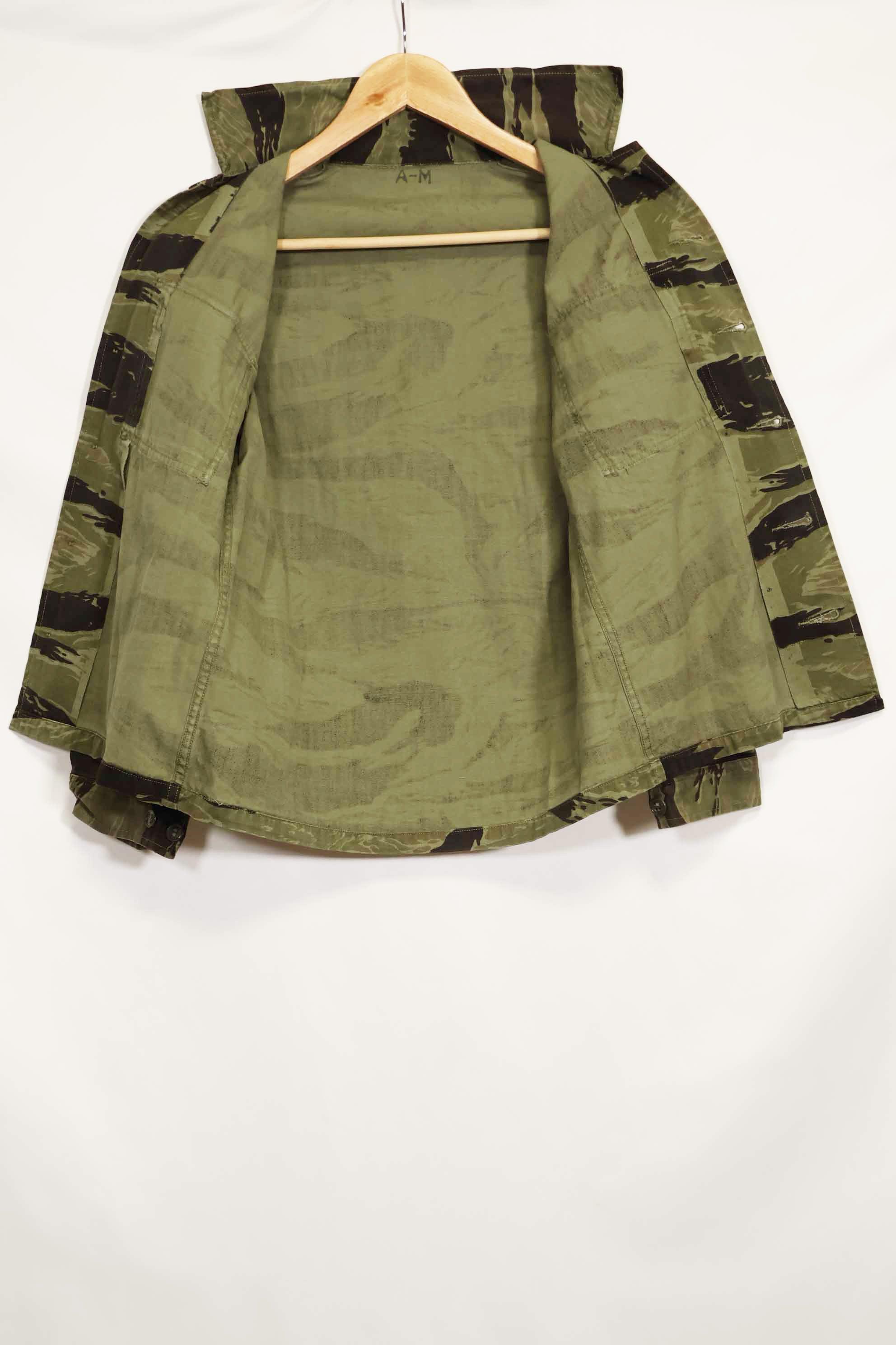 1960年代 クラシックパターン タイガーストライプ シャツ Asian Cut 中古品