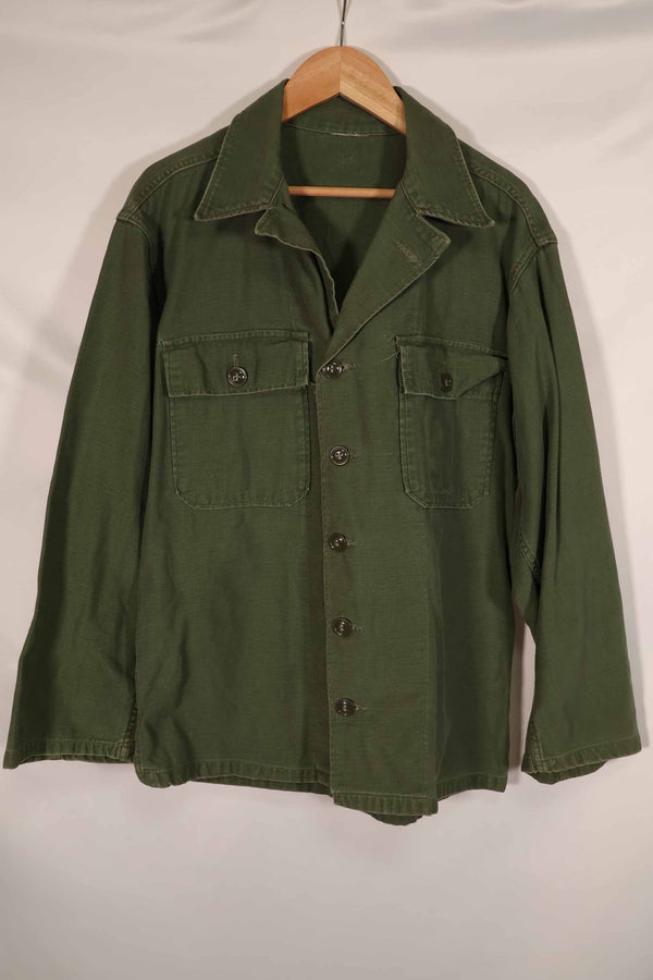 実物 1963年製 アメリカ軍 OG-107 ユーティリティシャツ サイズタグなし 中古品 B