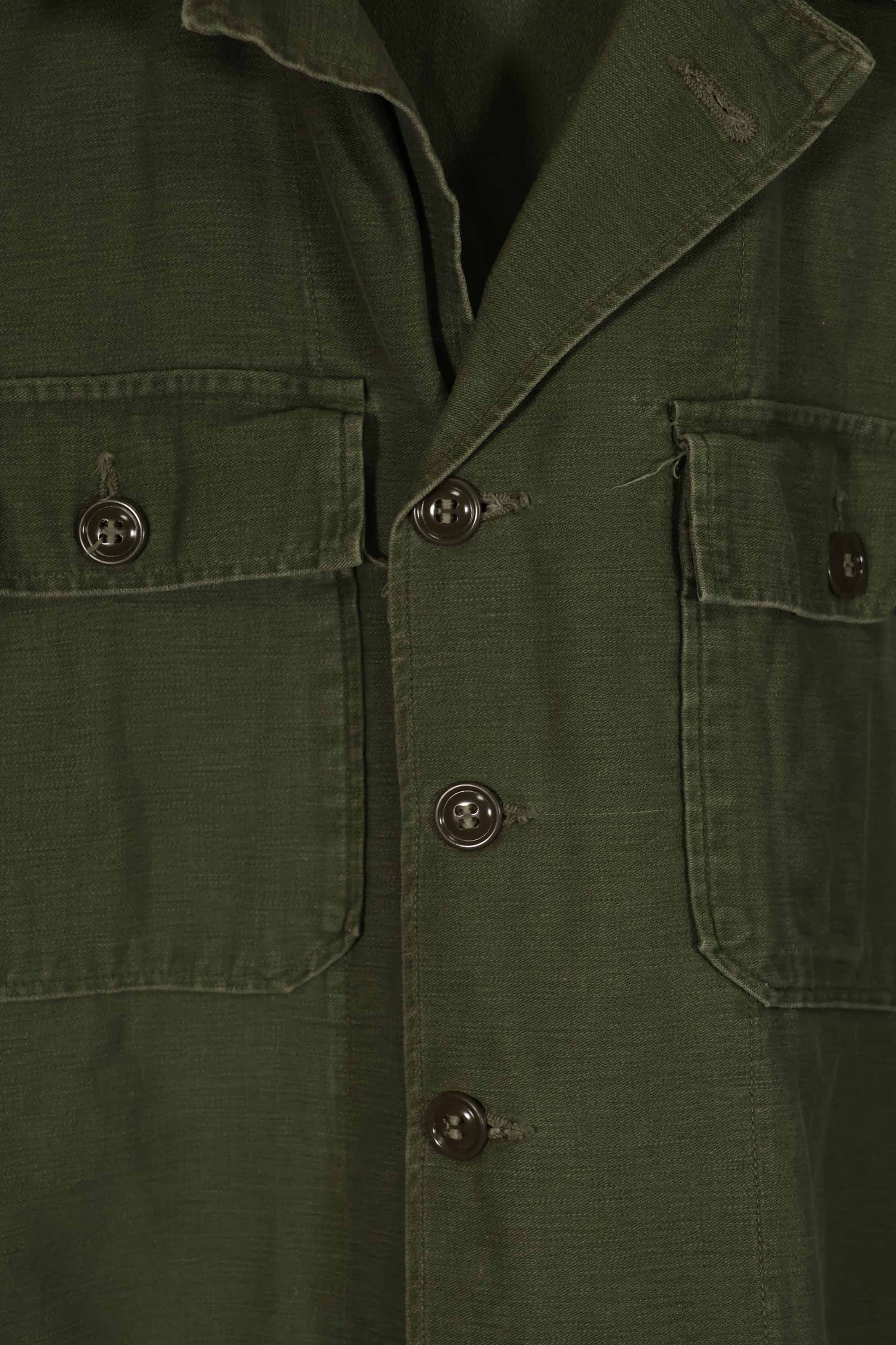 実物 1963年製 アメリカ軍 OG-107 ユーティリティシャツ サイズタグなし 中古品 B