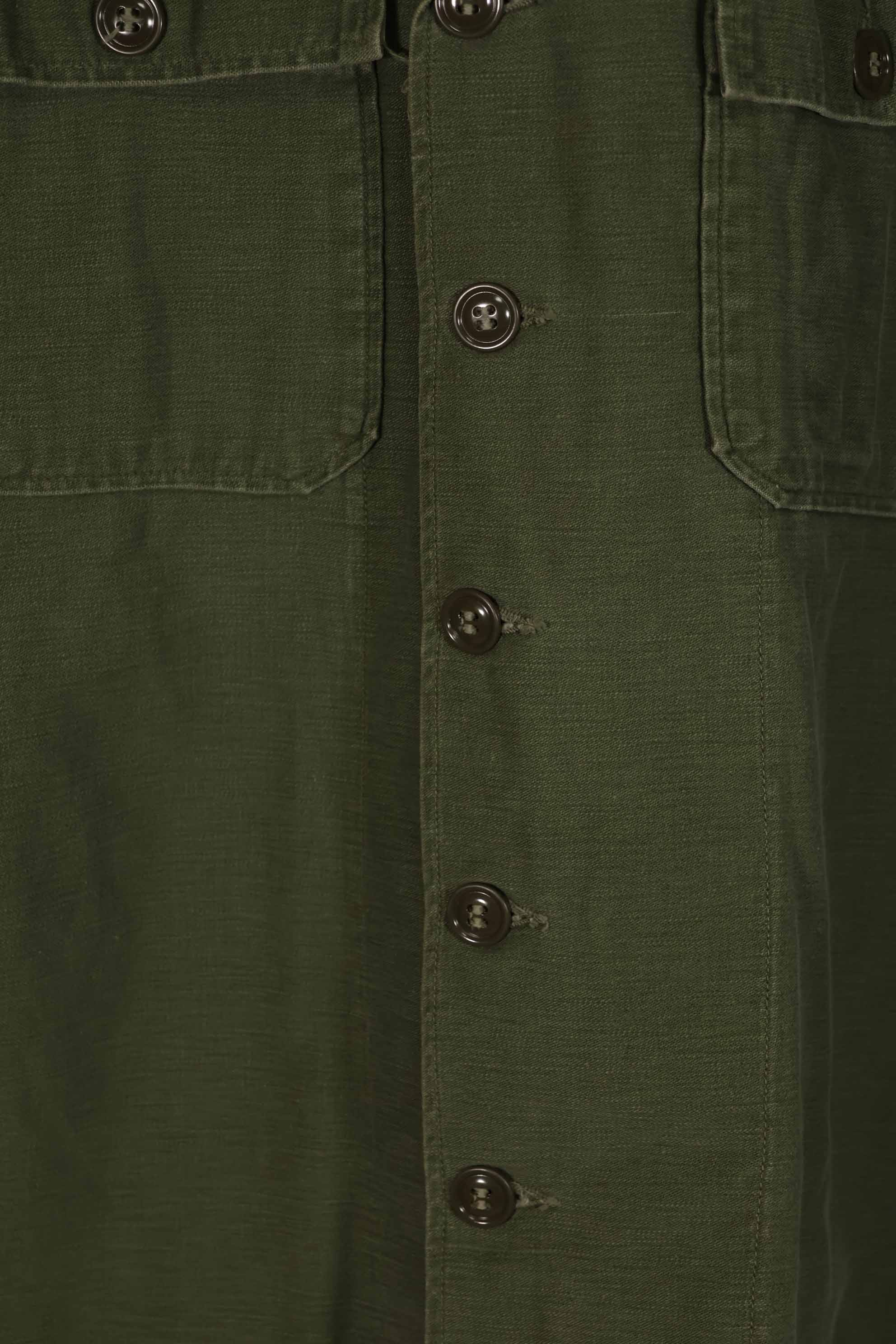 実物 1963年製 アメリカ軍 OG-107 ユーティリティシャツ サイズタグなし 中古品 B