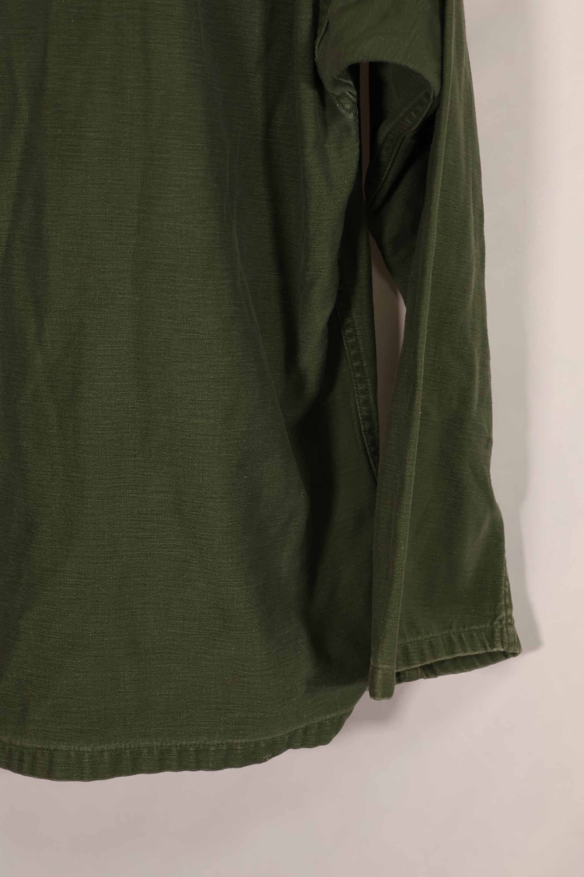 実物 1963年製 アメリカ軍 OG-107 ユーティリティシャツ サイズタグなし 中古品 B