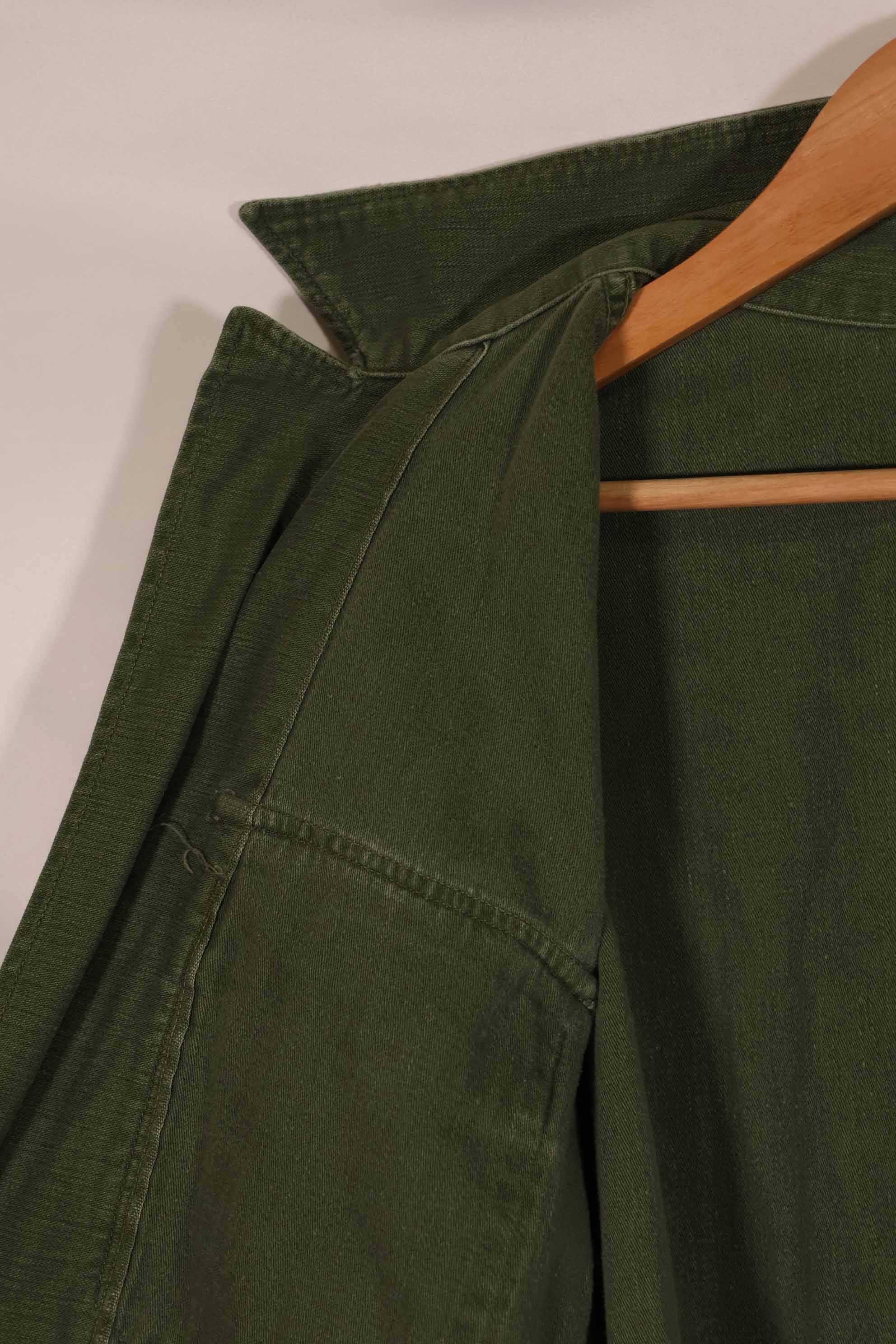 実物 1963年製 アメリカ軍 OG-107 ユーティリティシャツ サイズタグなし 中古品 B