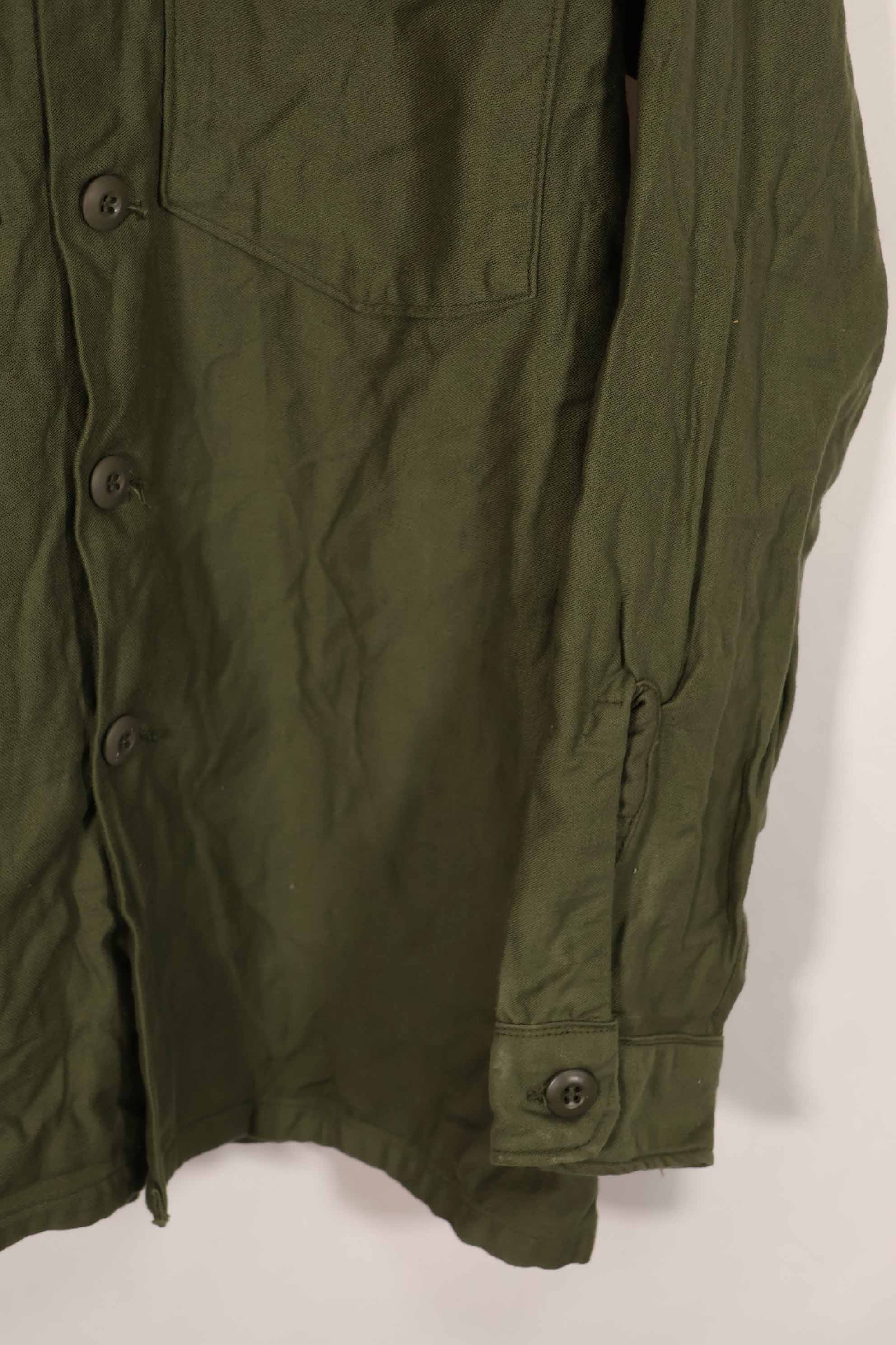 実物 1971年製 アメリカ軍 OG-107 ユーティリティシャツ ほぼ未使用品 A