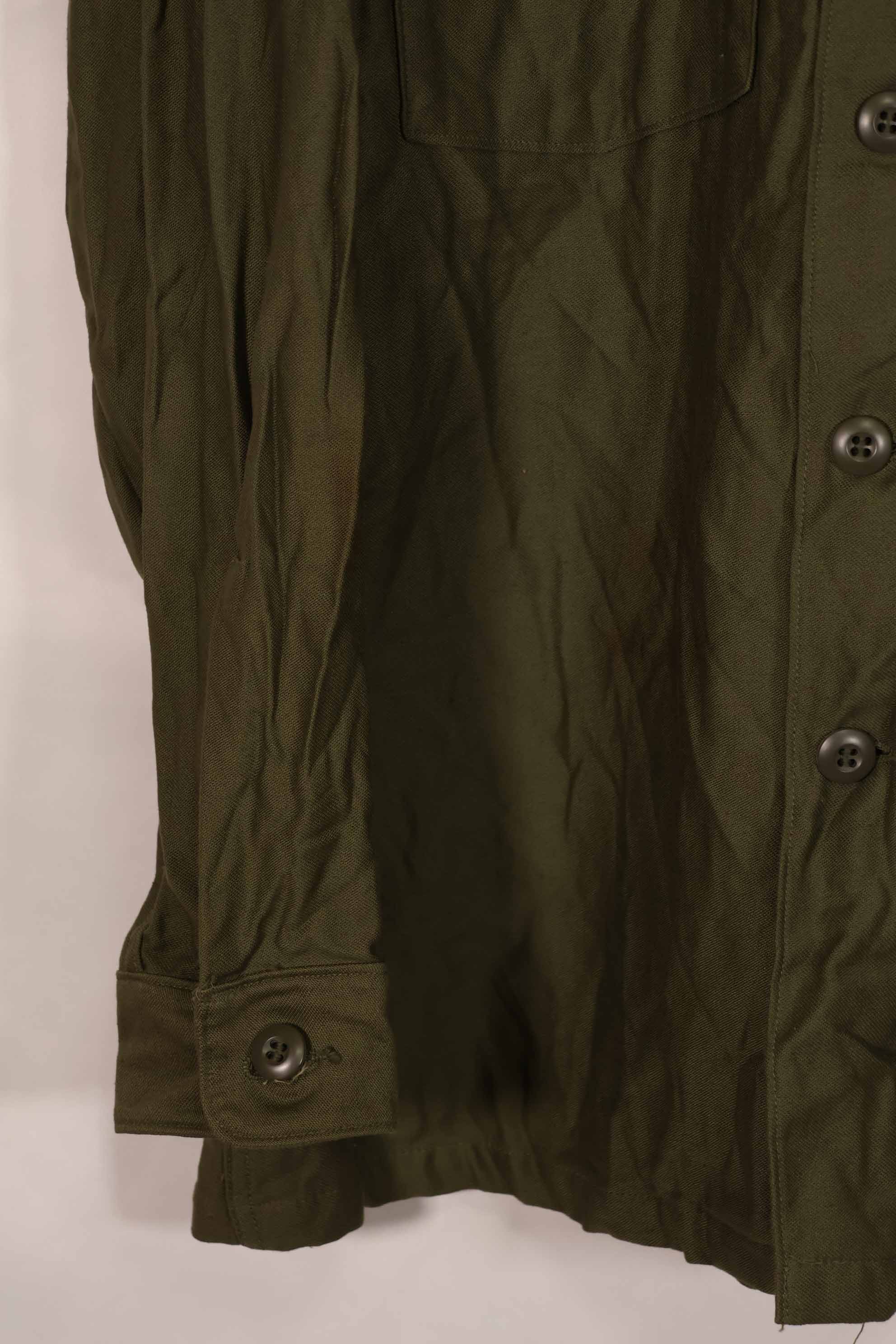 実物 1967年製 アメリカ軍 OG-107 ユーティリティシャツ ほぼ未使用品 B