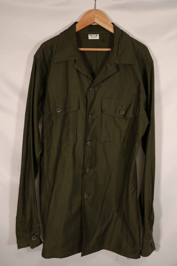 実物 1960年代前半ロット アメリカ軍 OG-107 ユーティリティシャツ ほぼ未使用品 C