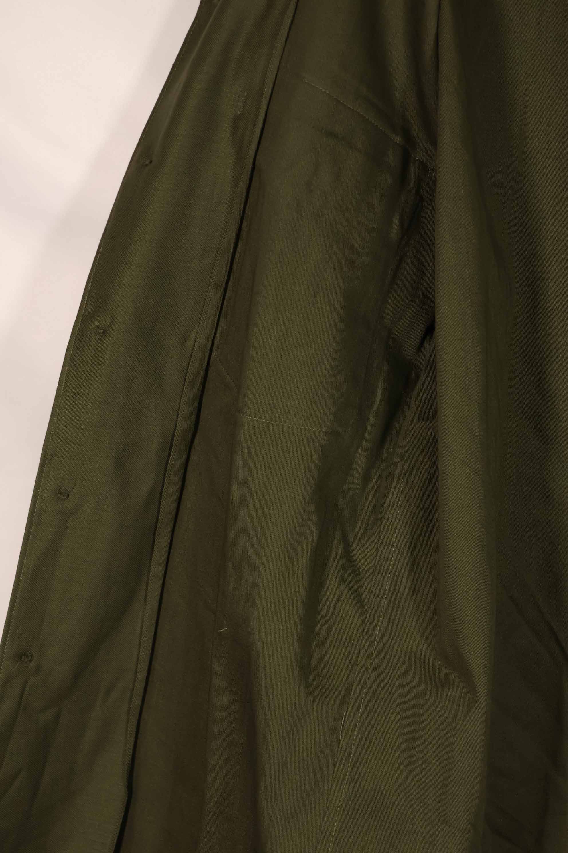 実物 1960年代前半ロット アメリカ軍 OG-107 ユーティリティシャツ ほぼ未使用品 C