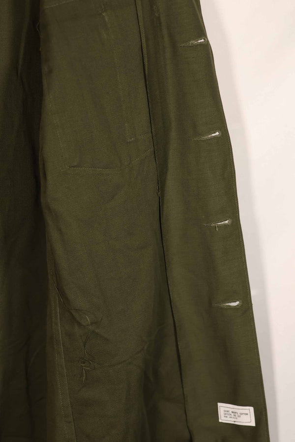 実物 1960年代前半ロット アメリカ軍 OG-107 ユーティリティシャツ ほぼ未使用品 C