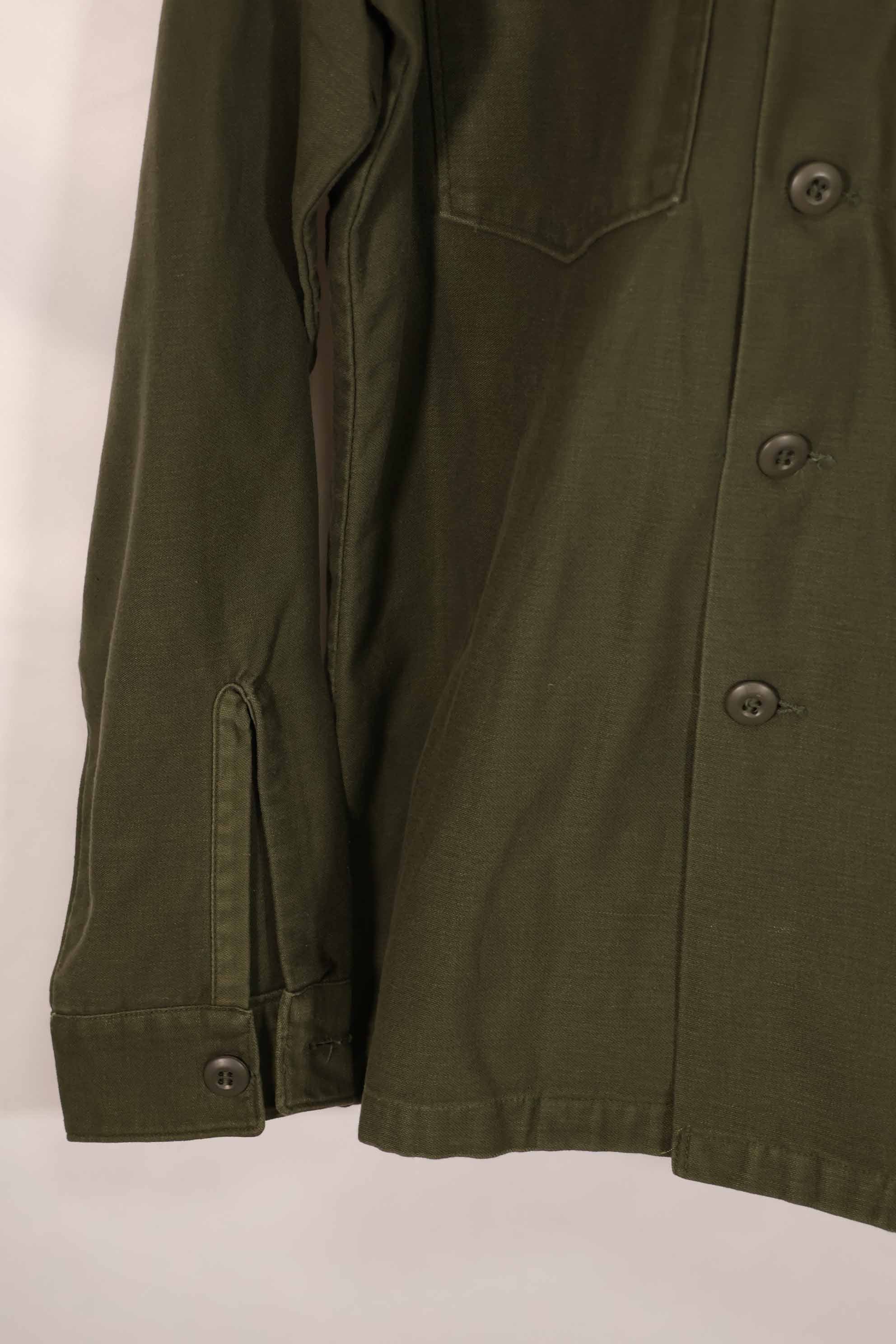 実物 1973年製 アメリカ軍 OG-107 ユーティリティシャツ 16 1/2 x 36 中古品 E