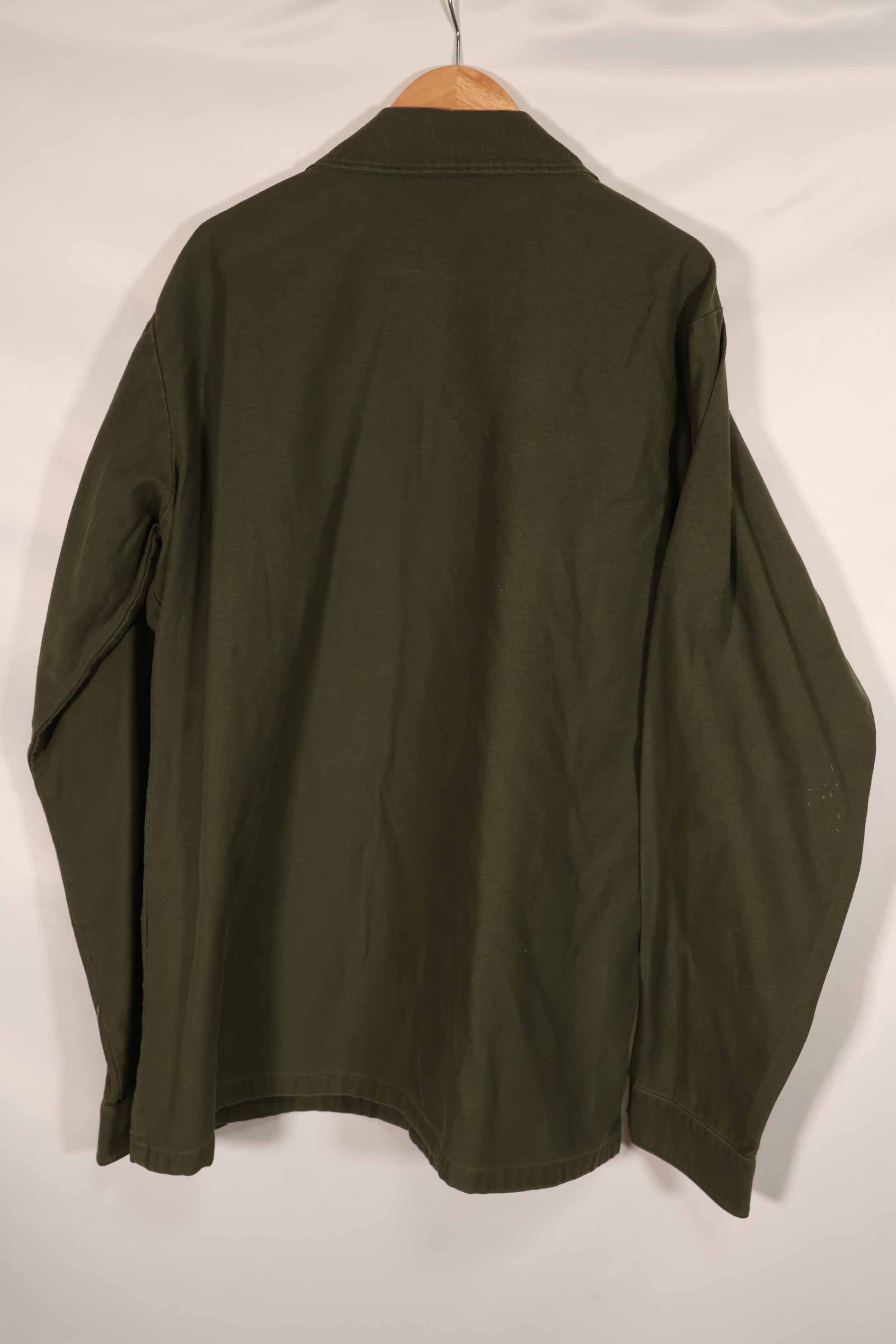 実物 1973年製 アメリカ軍 OG-107 ユーティリティシャツ 16 1/2 x 36 中古品 E