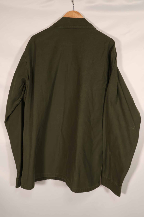 実物 1973年製 アメリカ軍 OG-107 ユーティリティシャツ 16 1/2 x 36 中古品 E