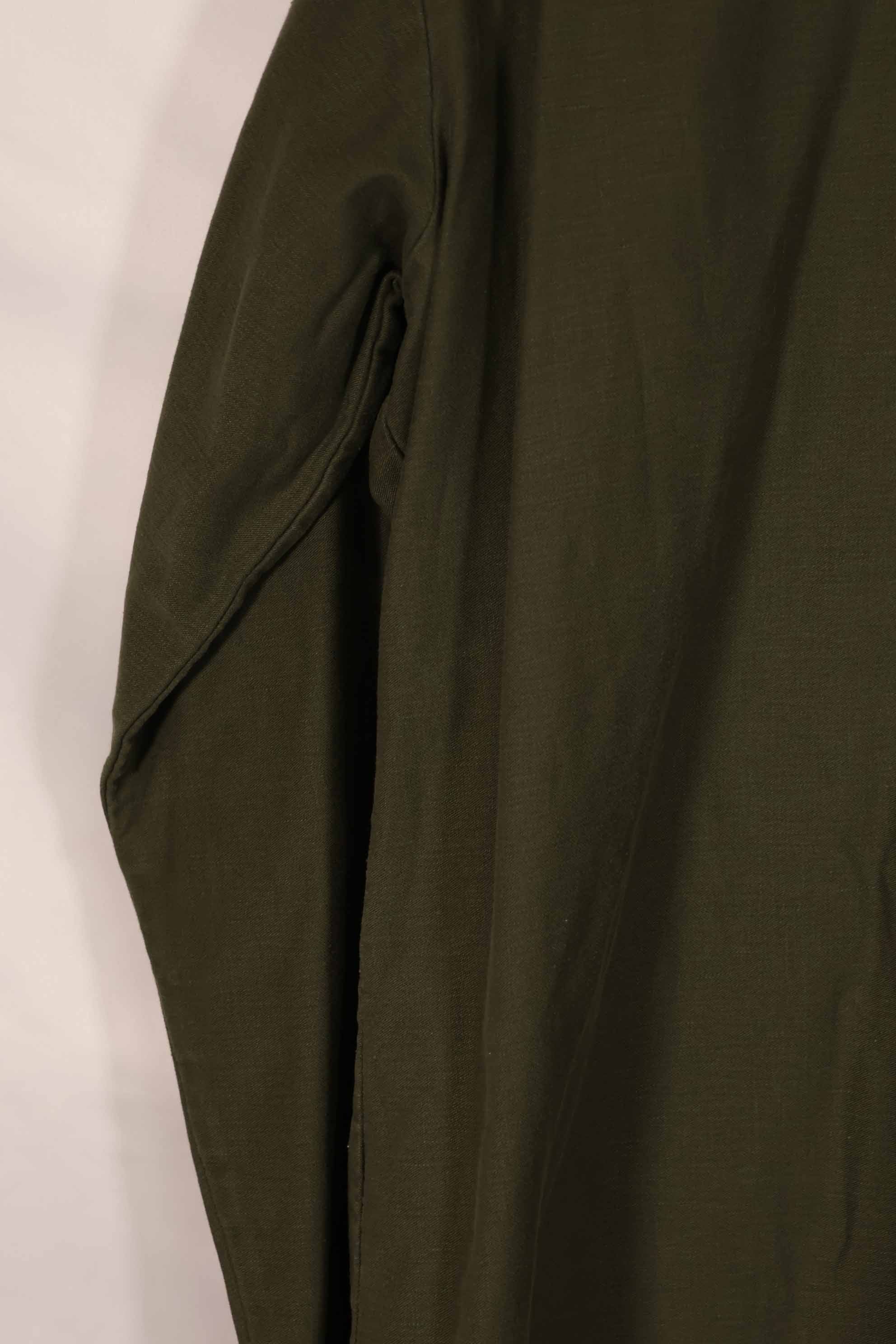 実物 1973年製 アメリカ軍 OG-107 ユーティリティシャツ 16 1/2 x 36 中古品 E