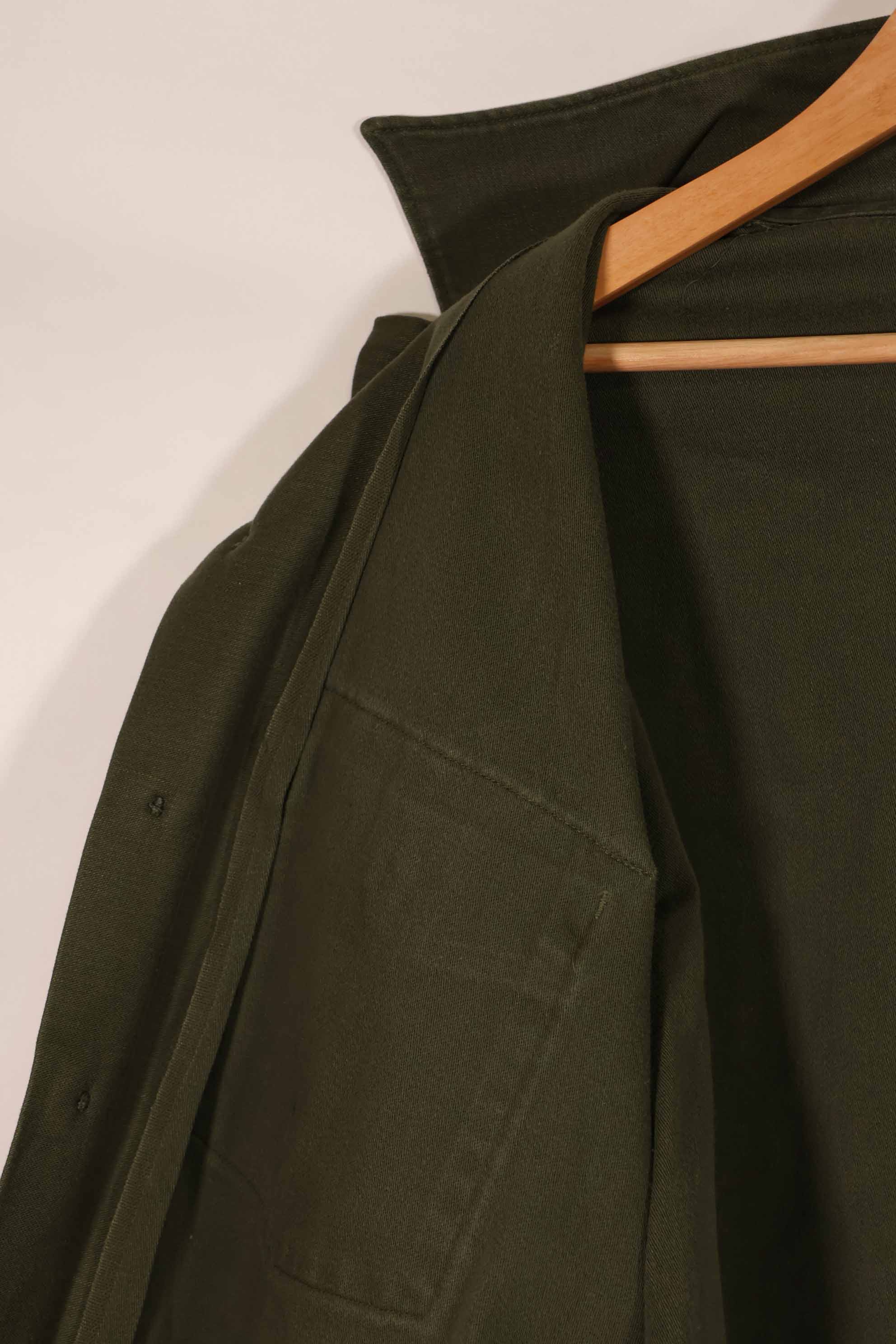 実物 1973年製 アメリカ軍 OG-107 ユーティリティシャツ 16 1/2 x 36 中古品 E