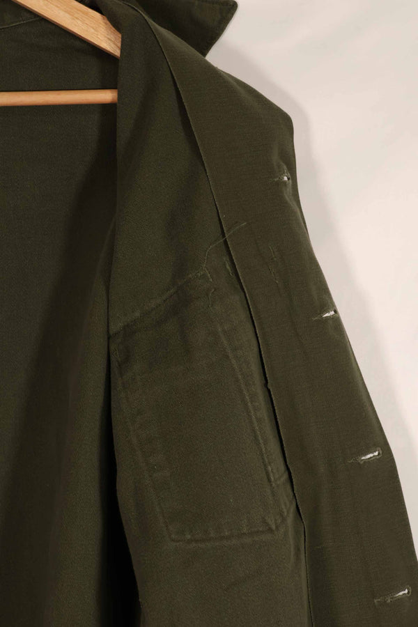 実物 1973年製 アメリカ軍 OG-107 ユーティリティシャツ 16 1/2 x 36 中古品 E